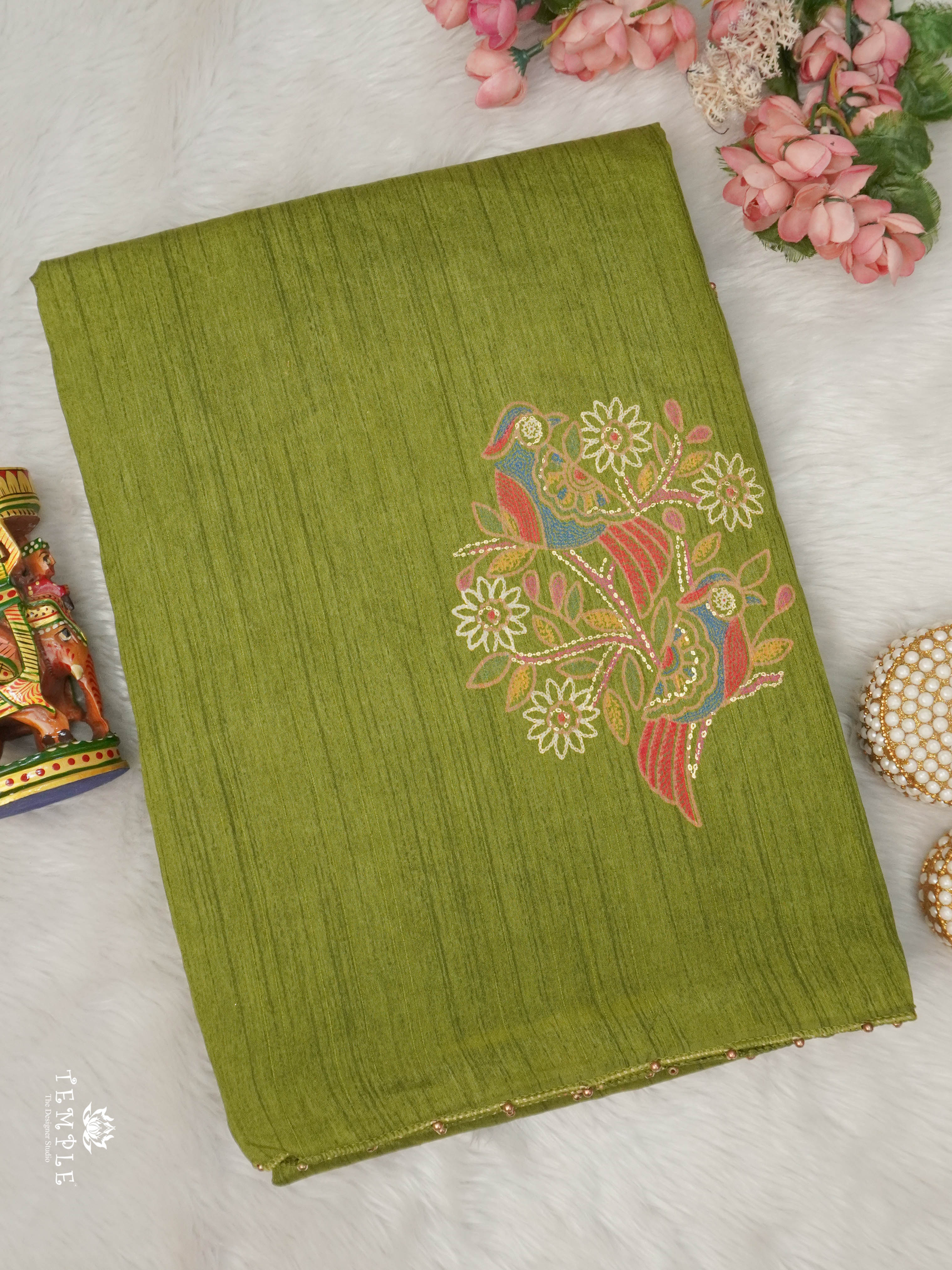 Printed Tussar Saree | TTDS2914