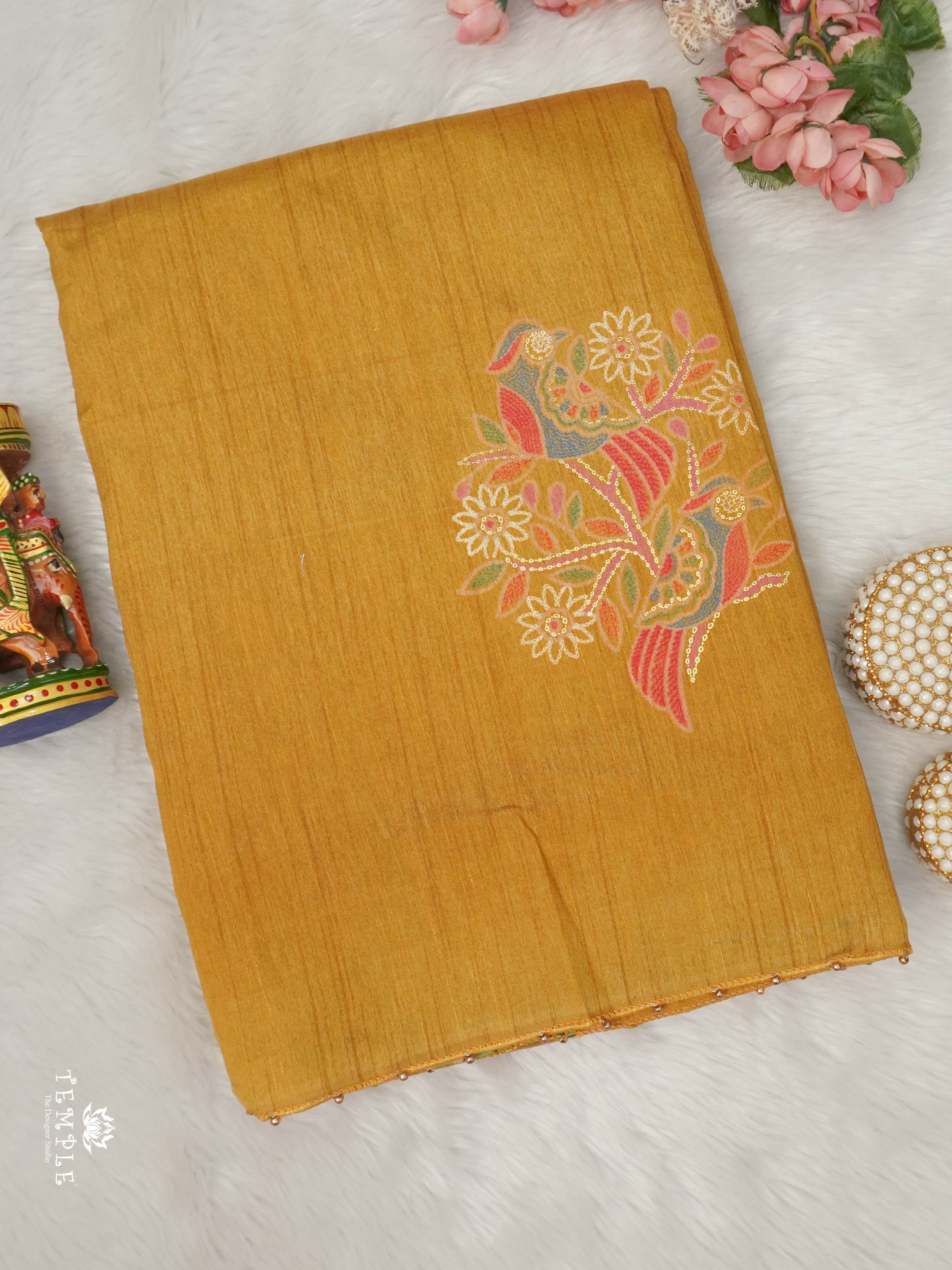 Printed Tussar Saree | TTDS2914