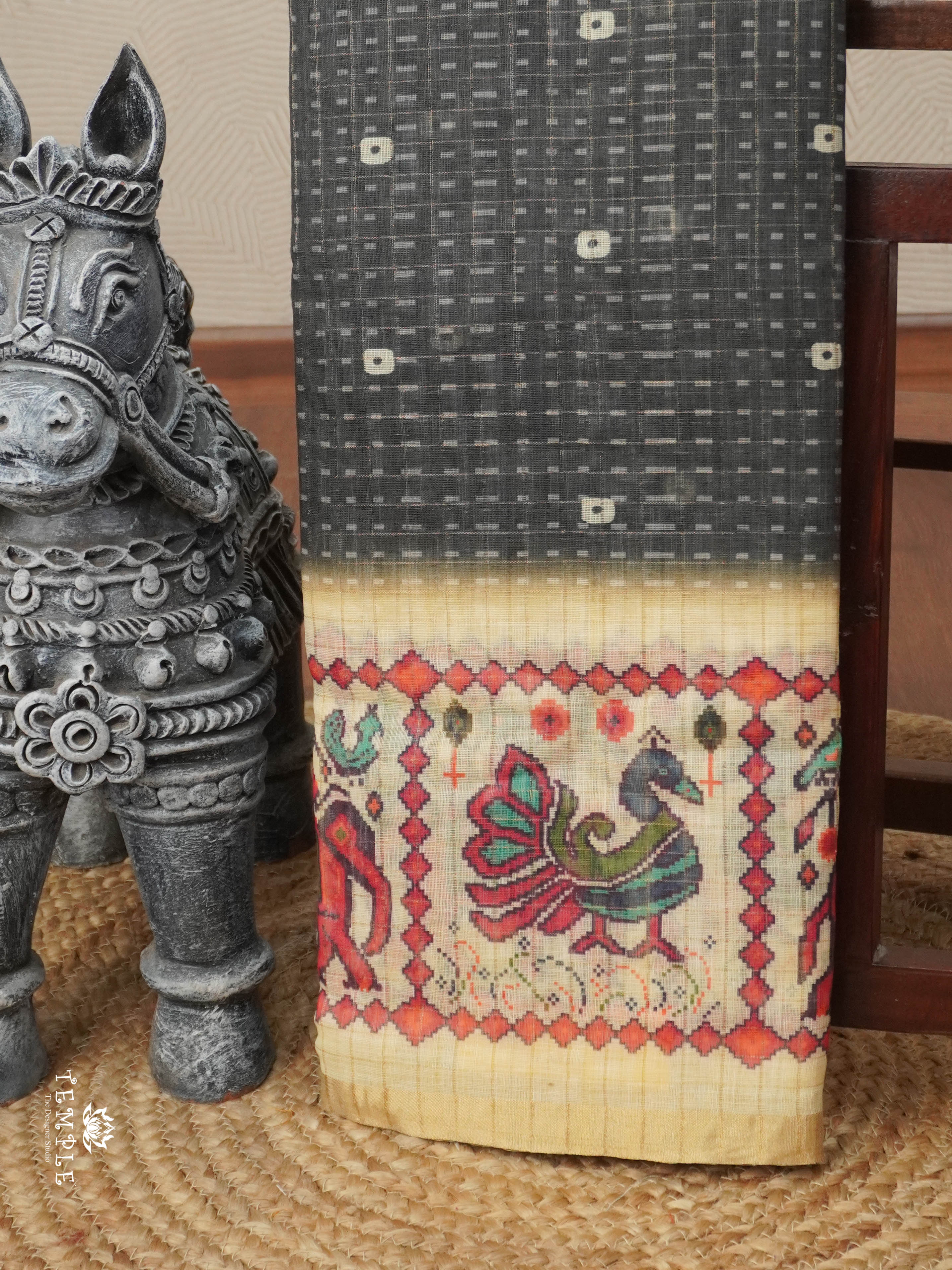 Linen Cotton Saree | TTDS2910