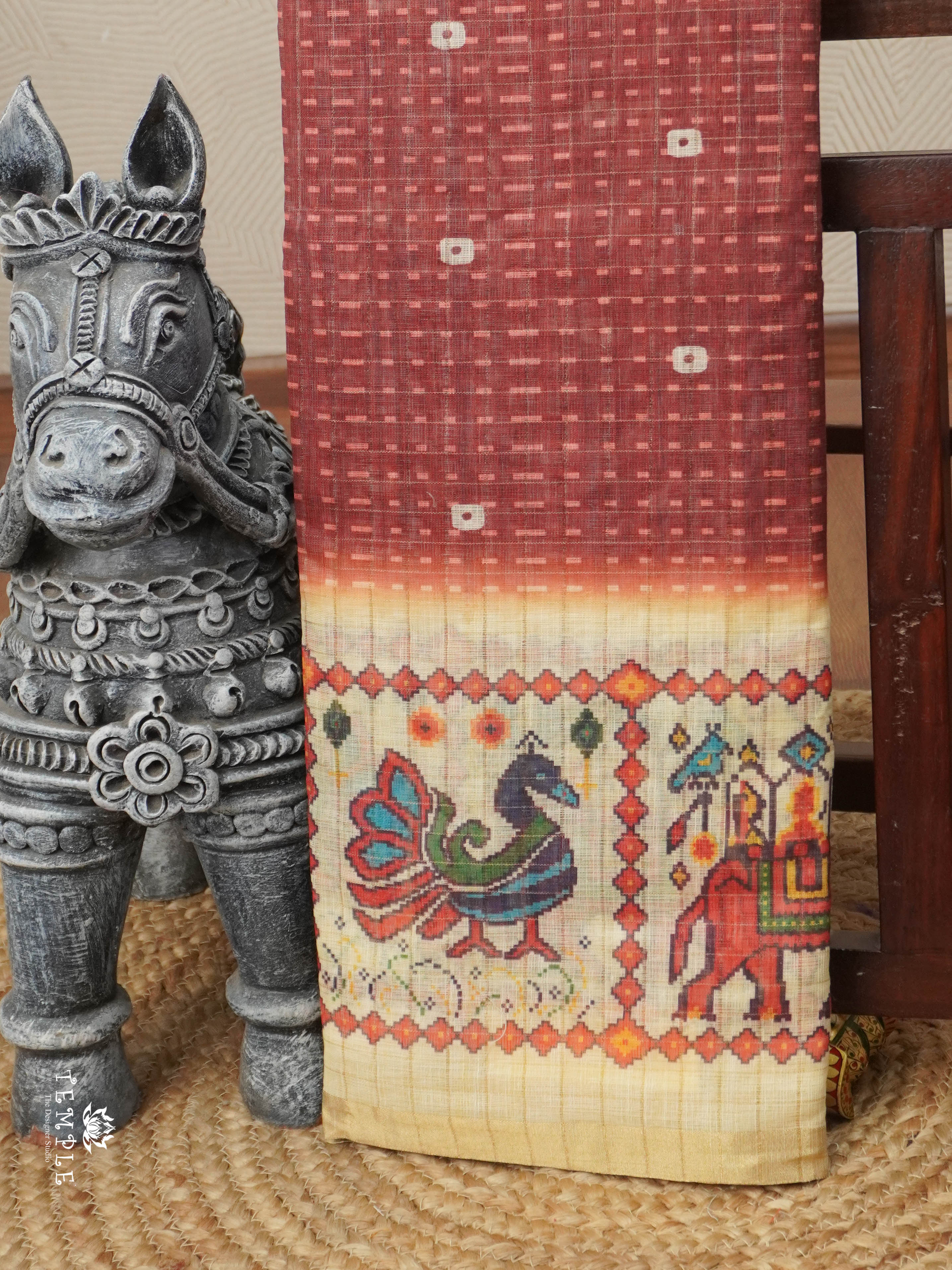 Linen Cotton Saree | TTDS2910