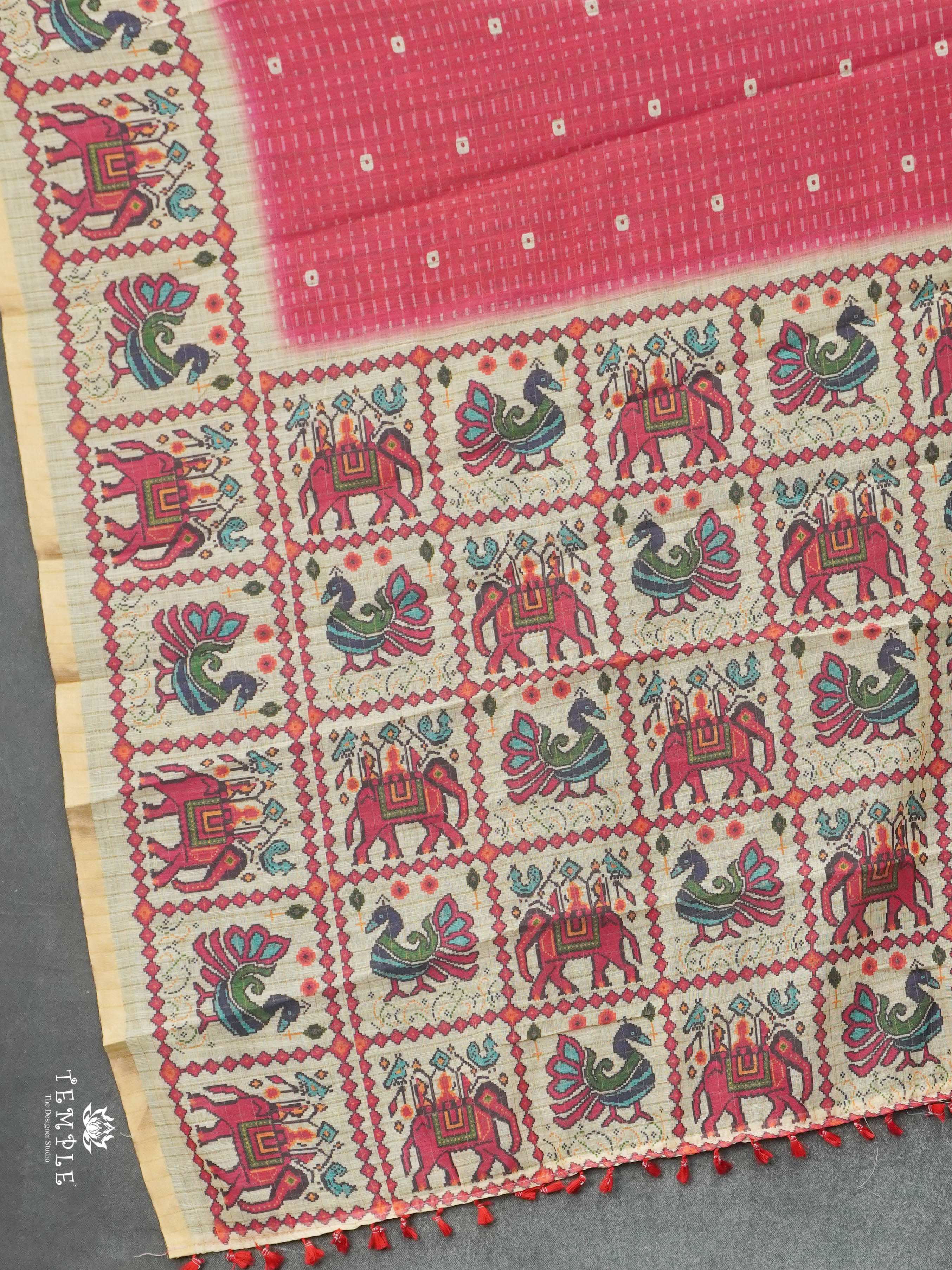 Linen Cotton Saree | TTDS2910