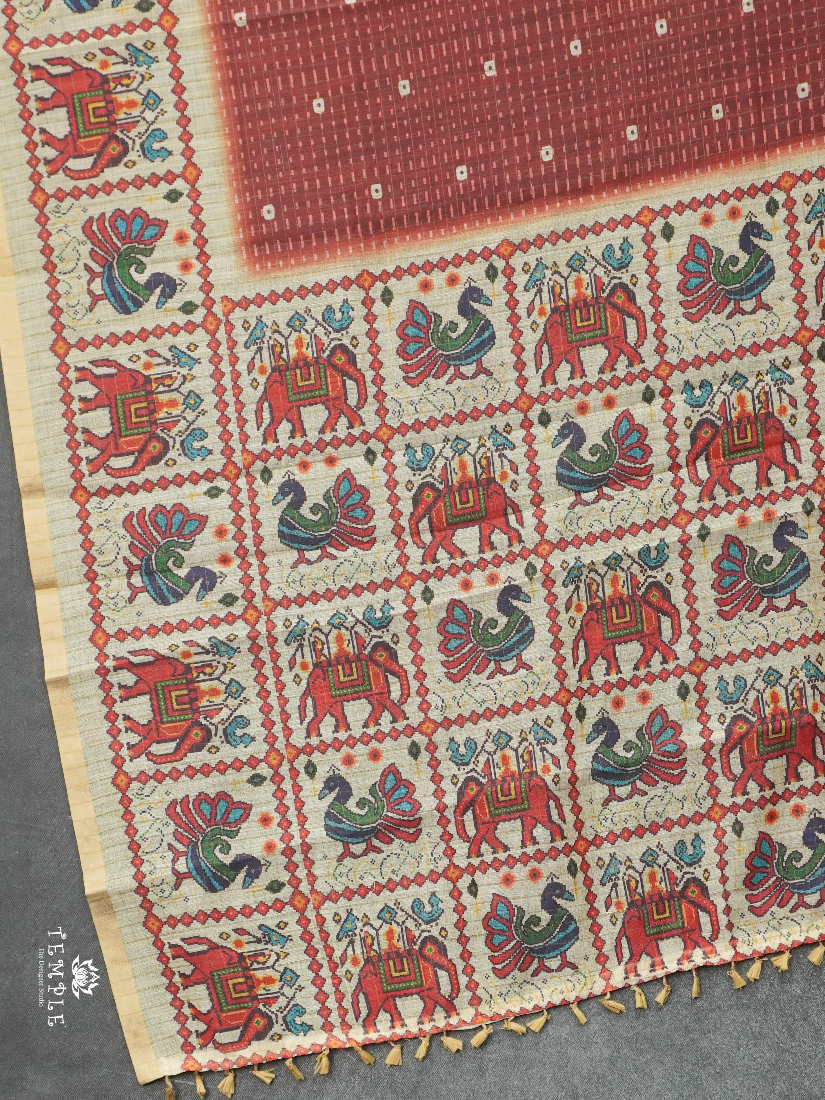 Linen Cotton Saree | TTDS2910
