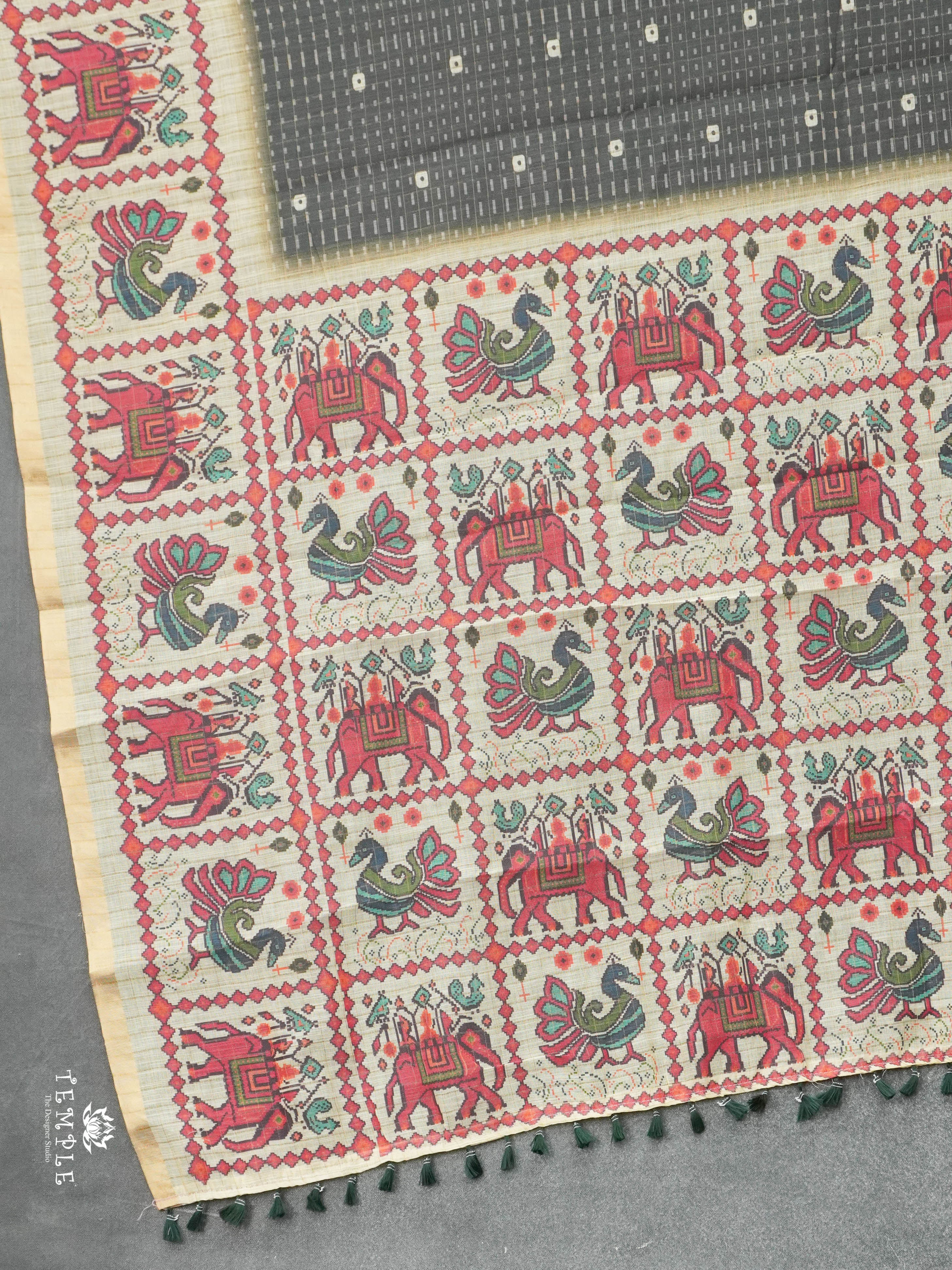 Linen Cotton Saree | TTDS2910