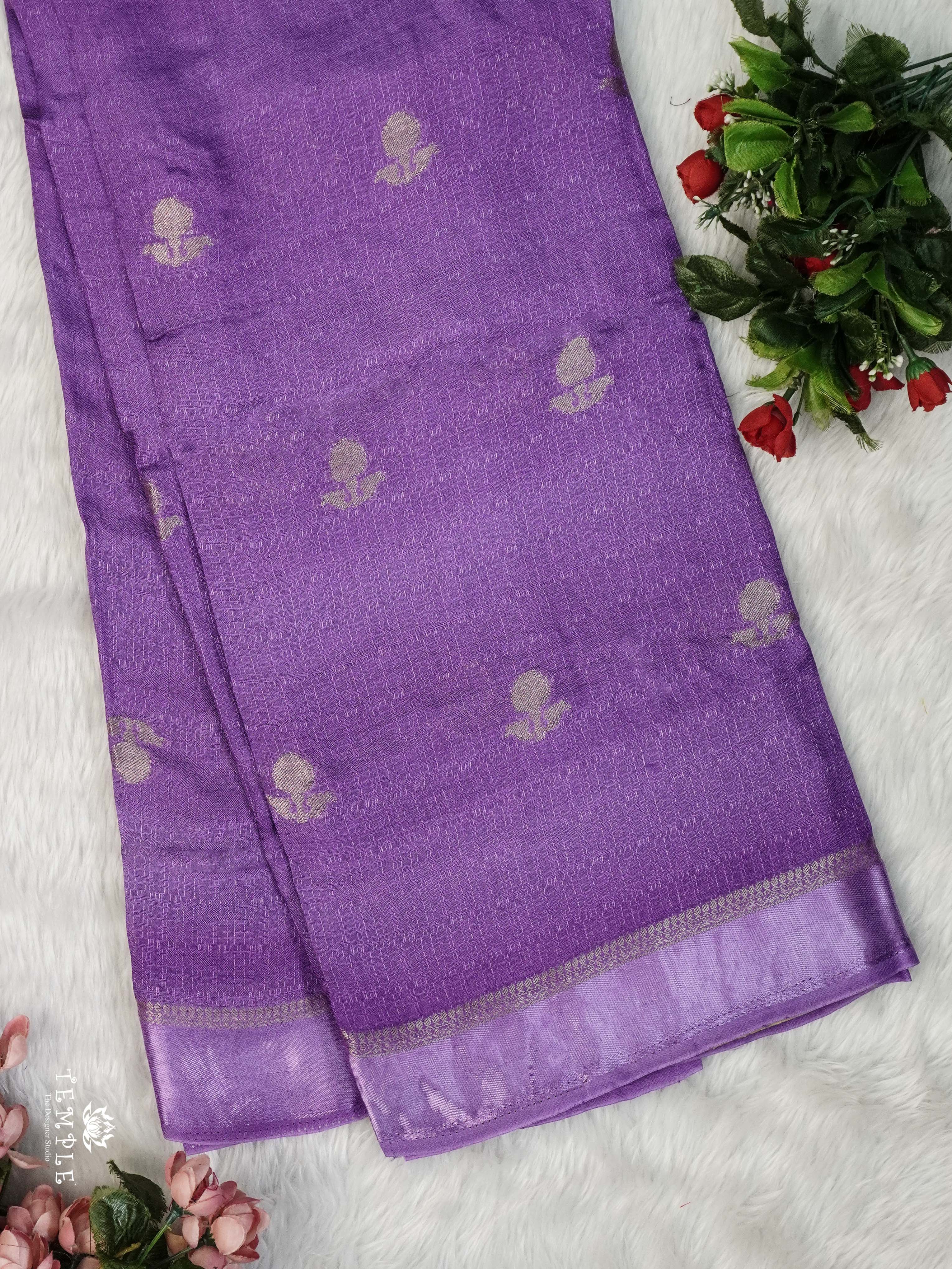 Khadi Silk Sarees(Lavender) | TTDS2225
