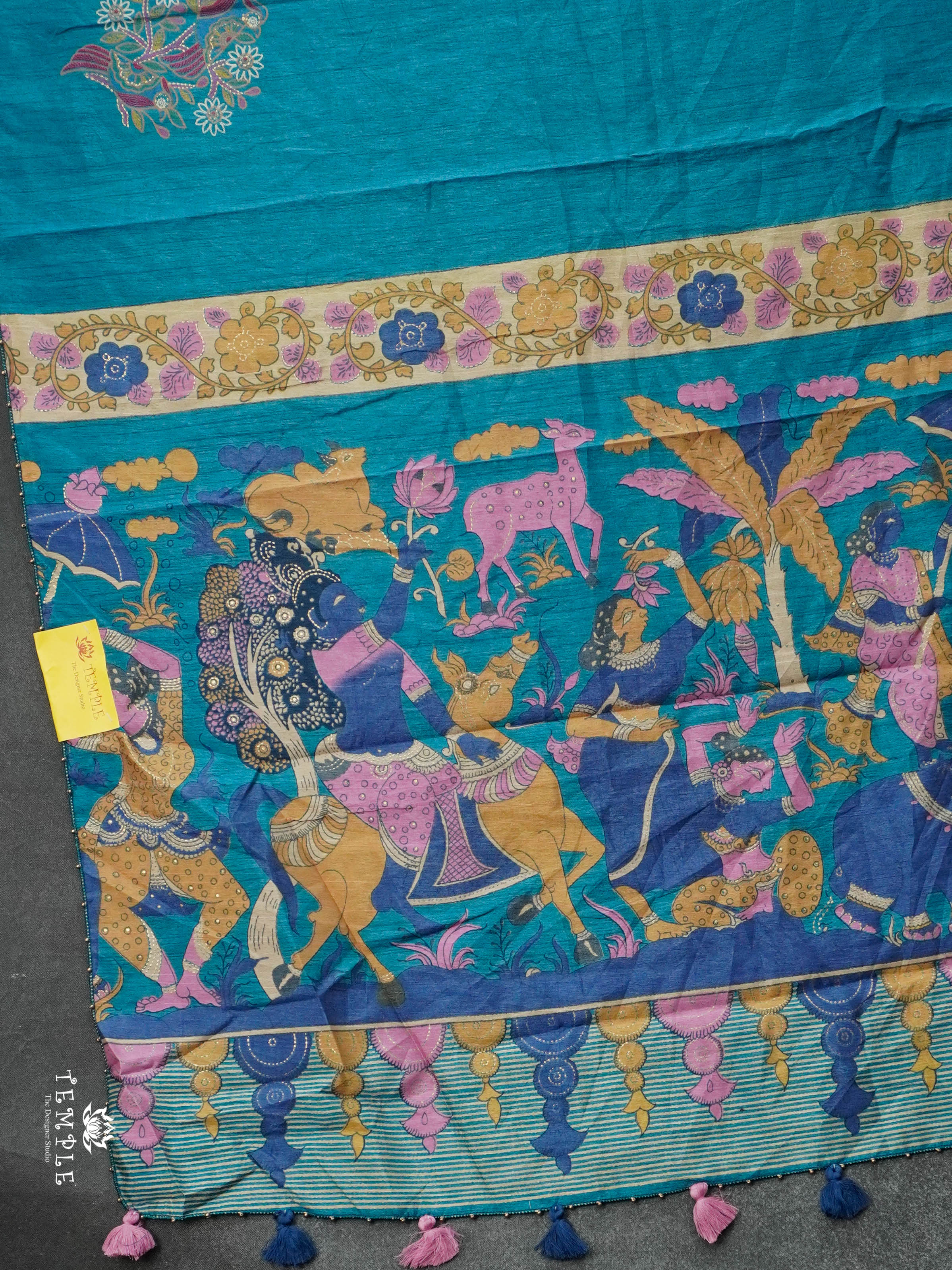 Printed Tussar Saree | TTDS2914