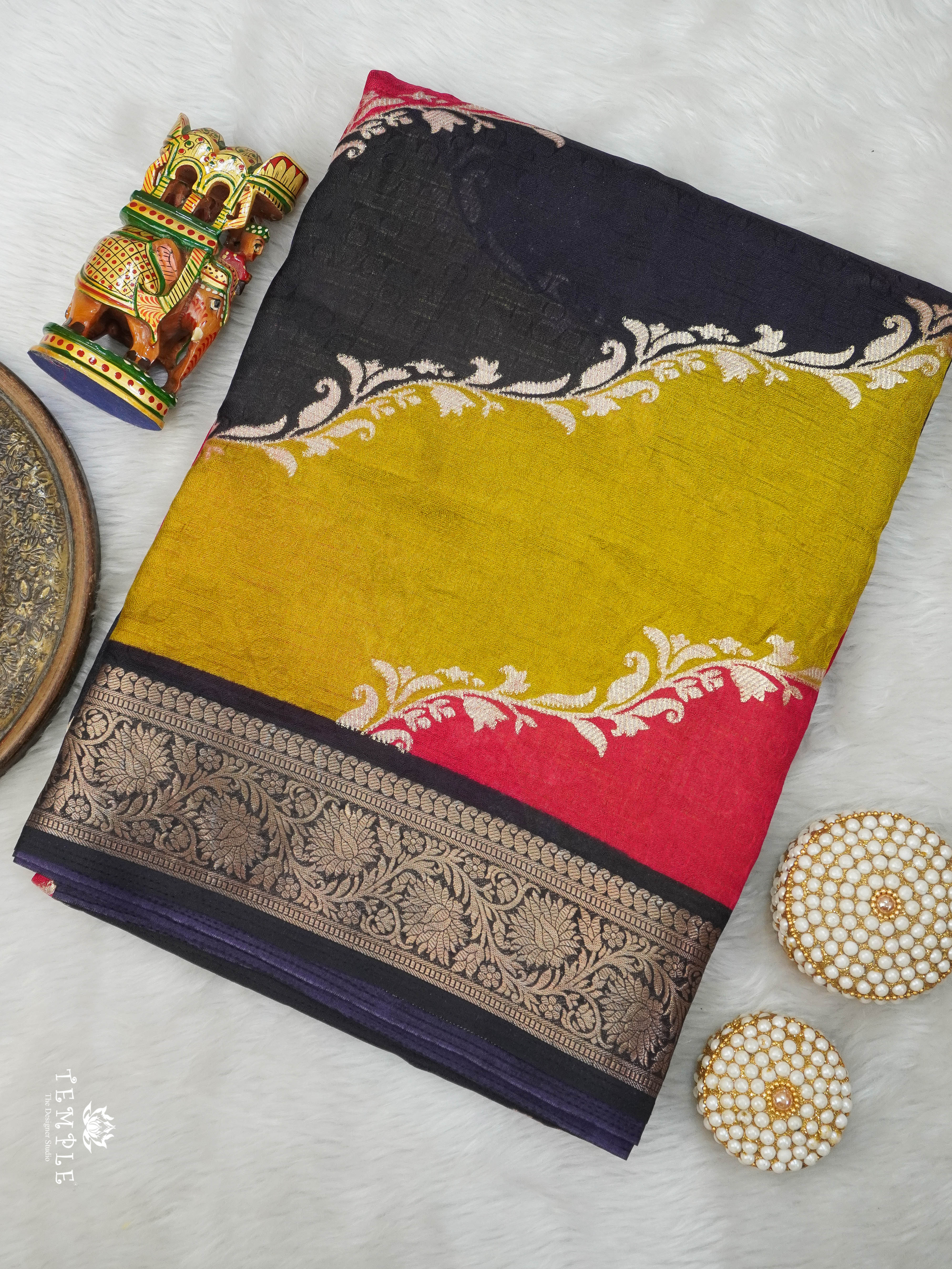 Georgette Saree With Leheriya Pattern | TTDS2931