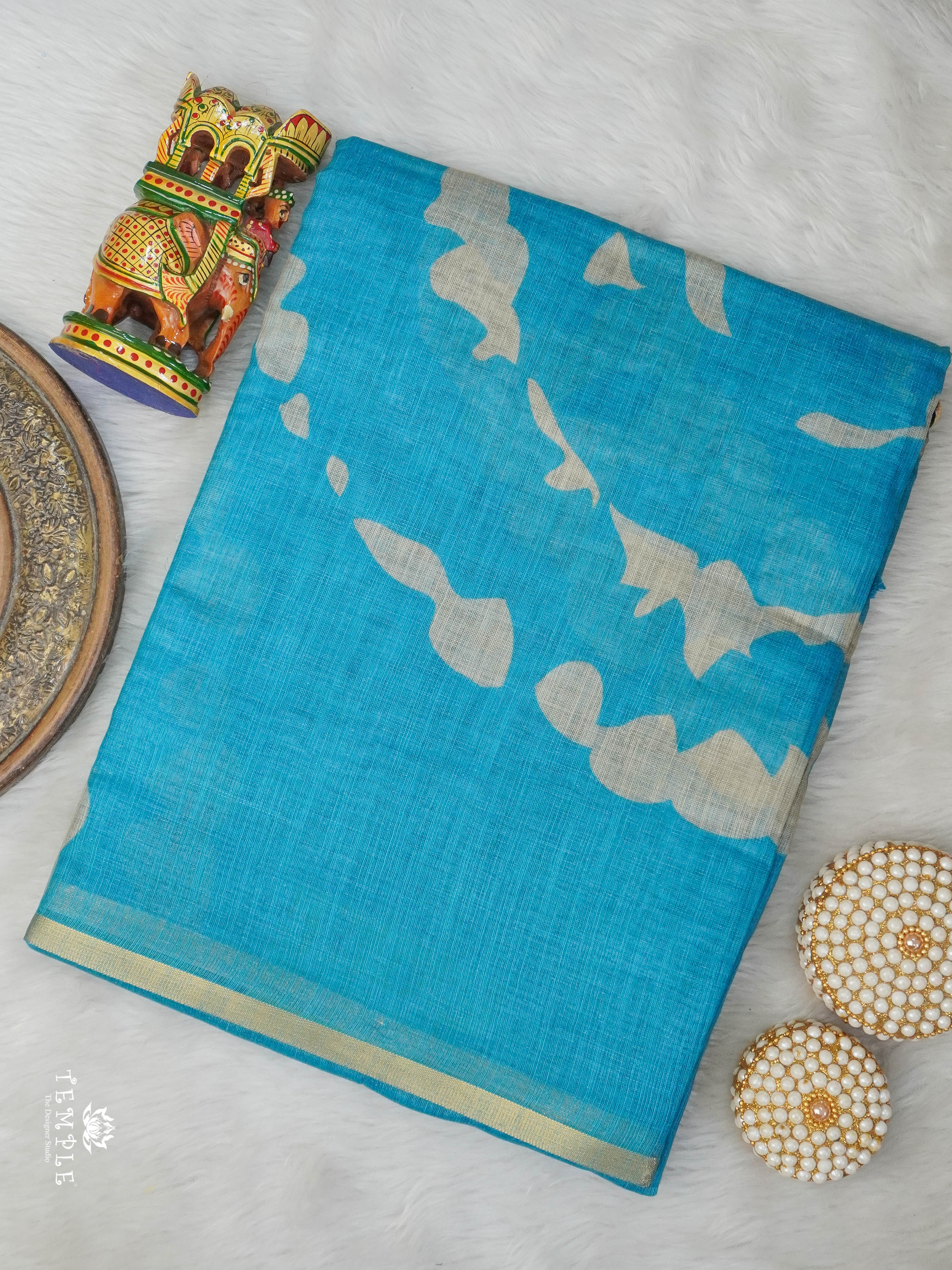 Linen Cotton Saree | TTDS2928