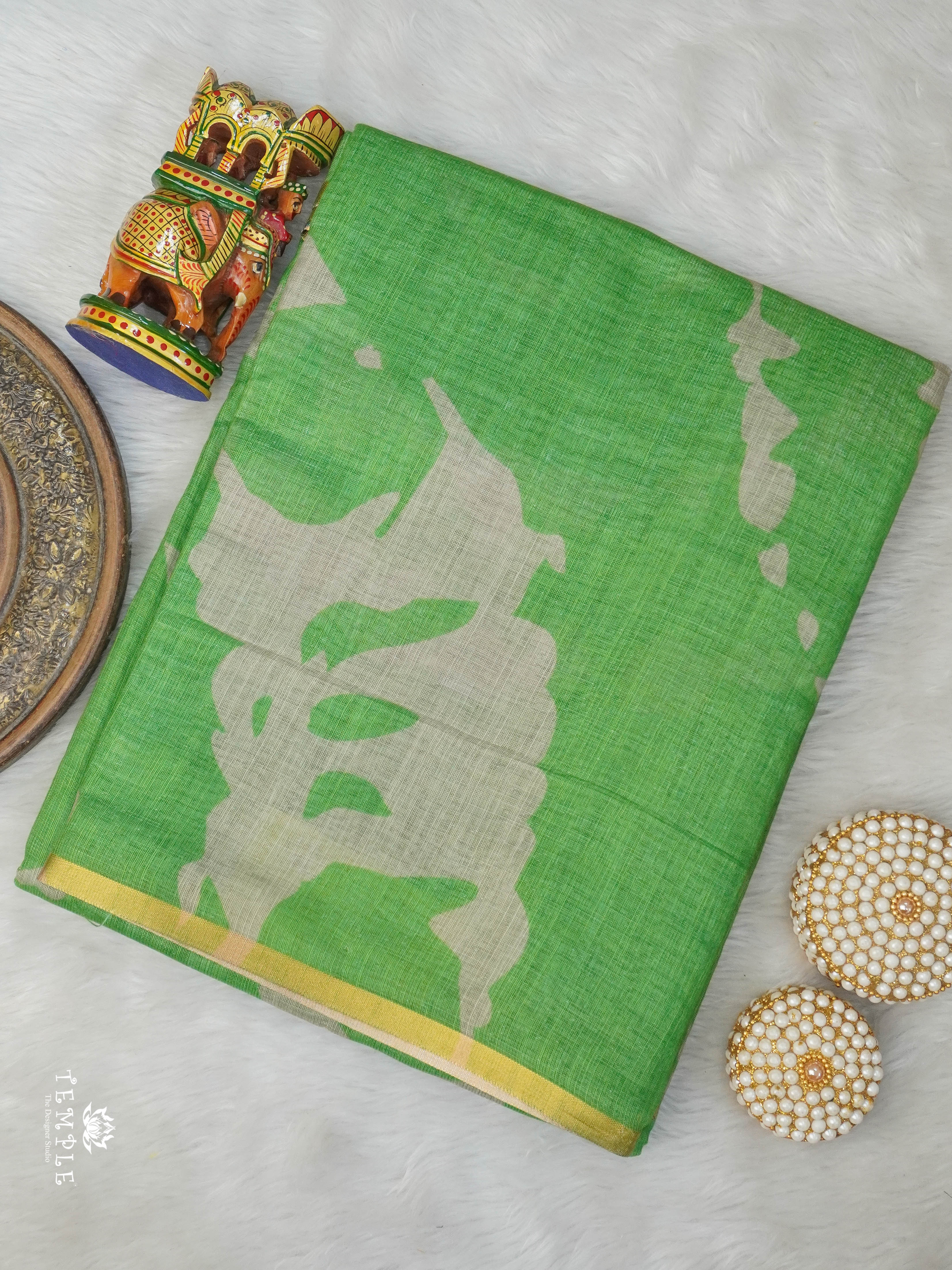 Linen Cotton Saree | TTDS2928