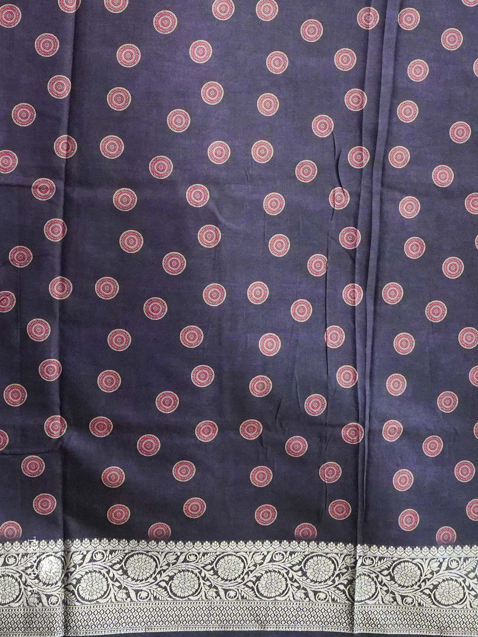 Ajrakh Print Cotton Saree | TTDS2421