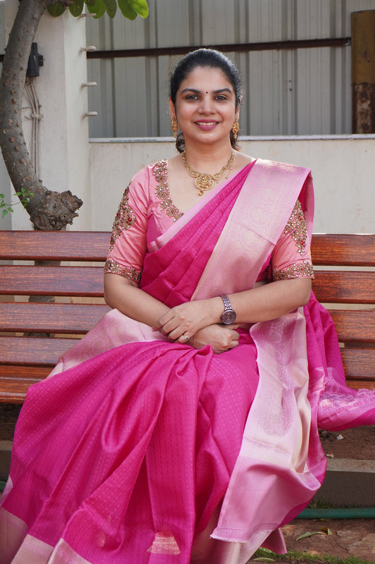 Kora Muslin Saree With Long Border | TTDS2051