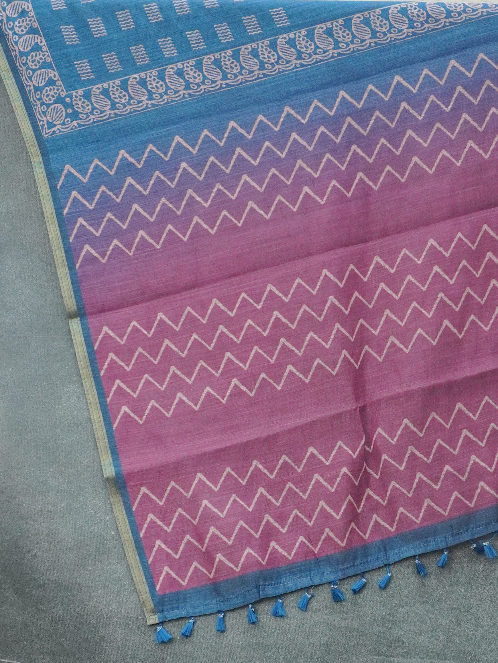 Linen Cotton Saree | TTDS3340