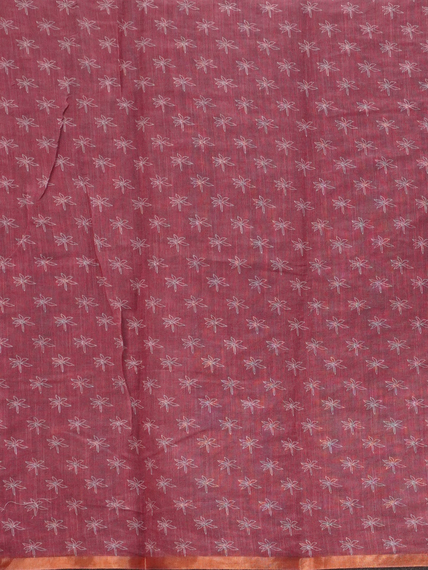 Linen Cotton Saree | TTDS3345