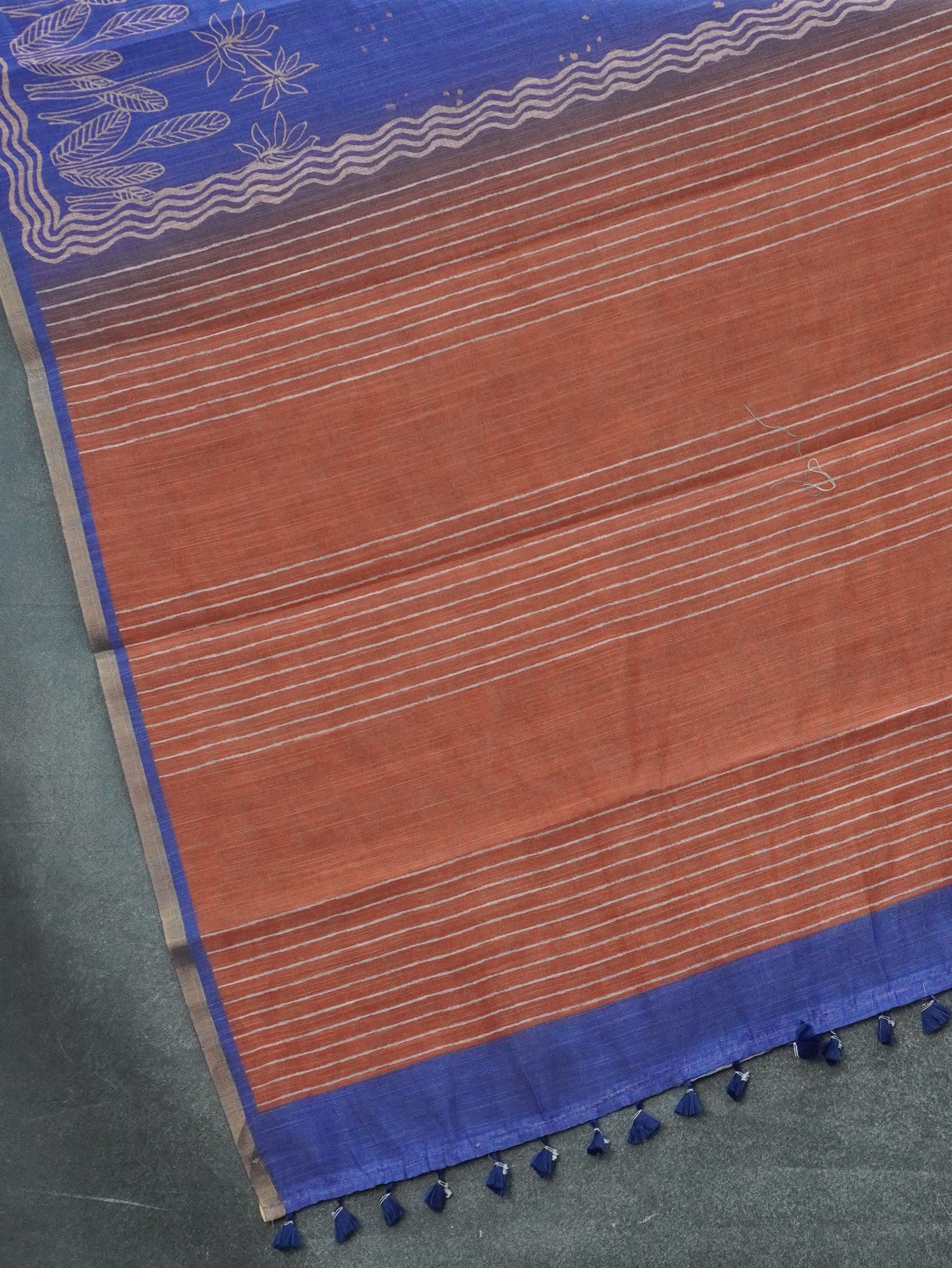 Linen Cotton Saree | TTDS3345