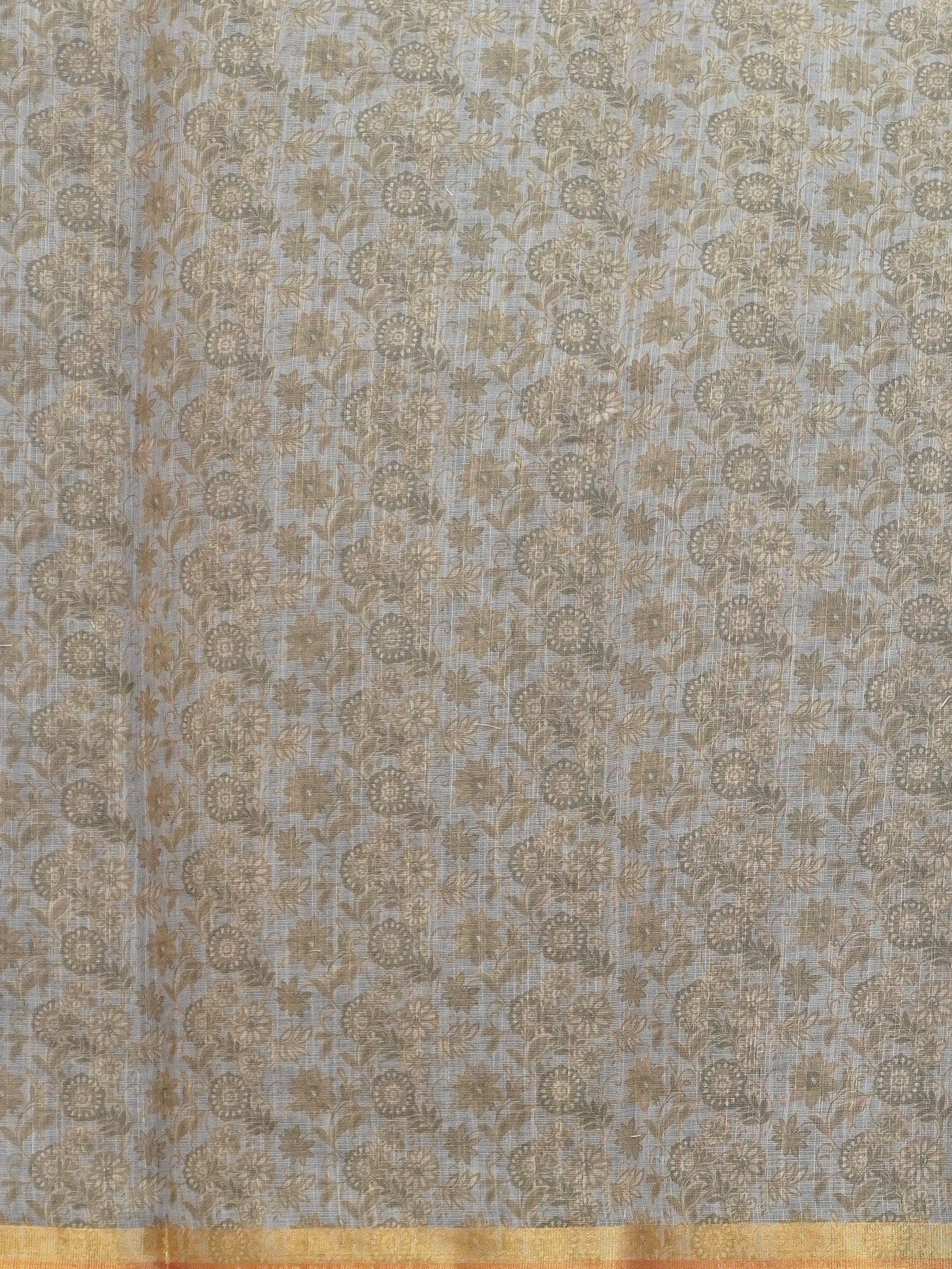 Linen Cotton Saree | TTDS3347