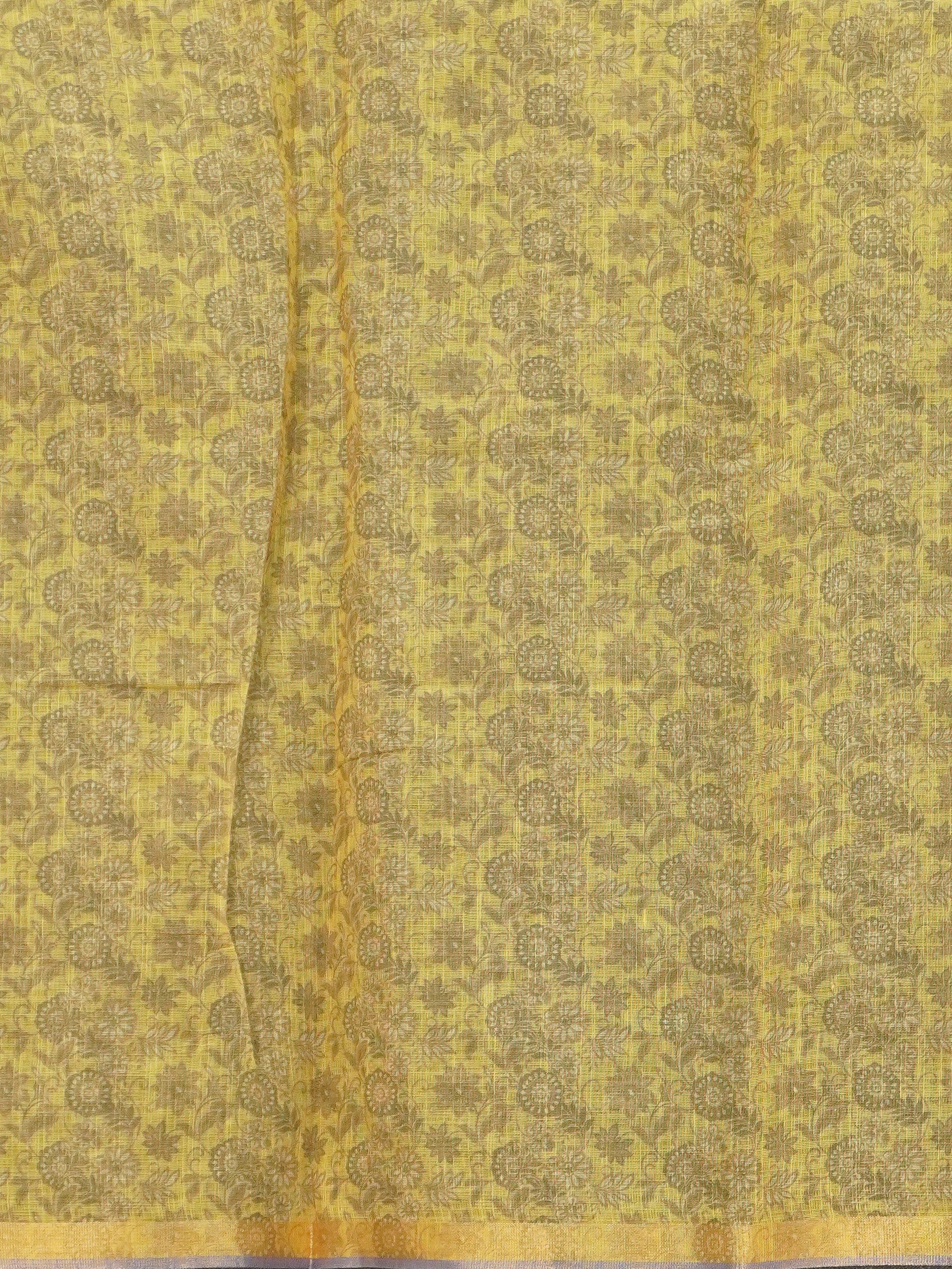 Linen Cotton Saree | TTDS3347