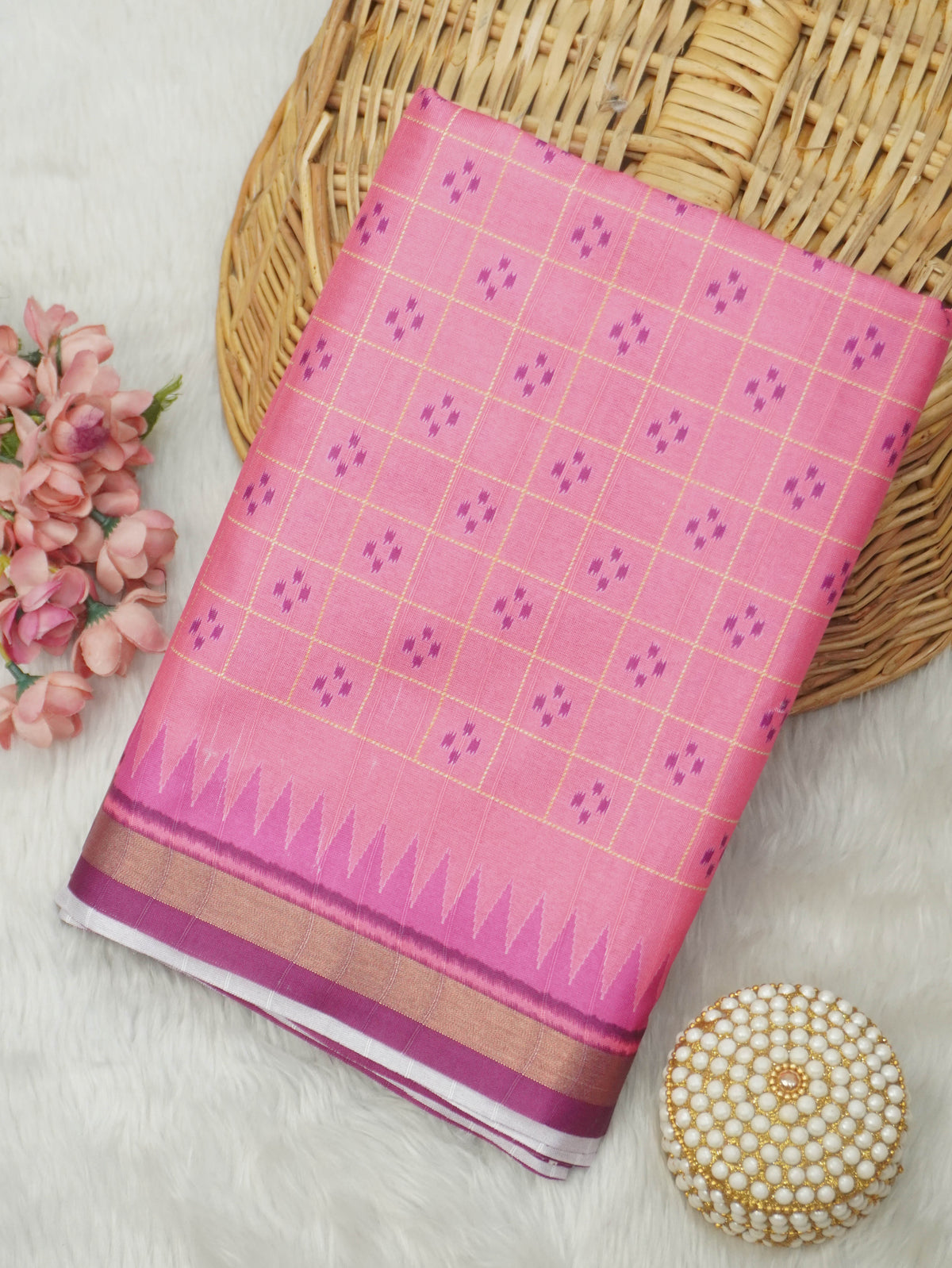 Printed Tussar Saree | TTDS3748