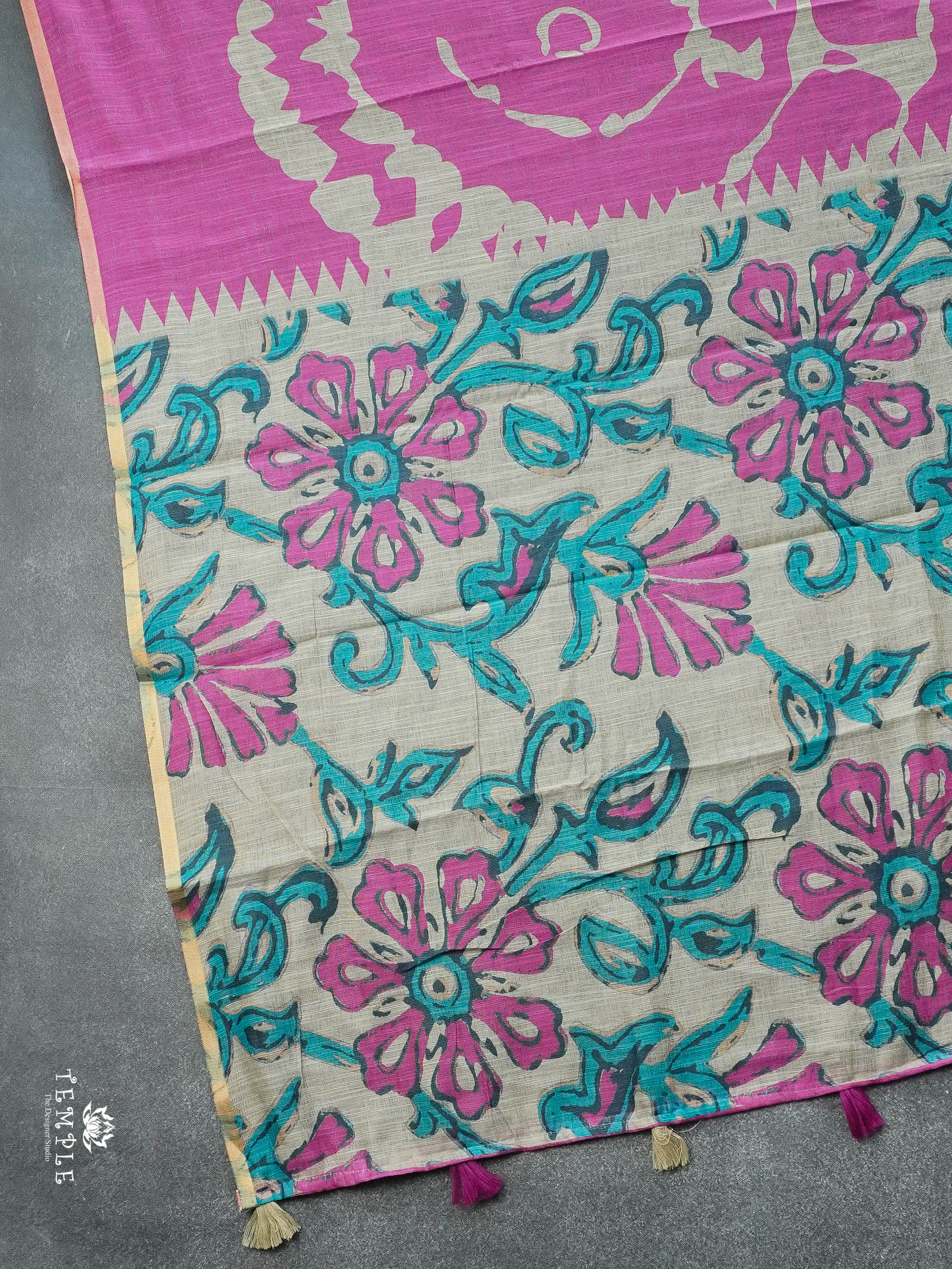 Linen Cotton Saree | TTDS2928