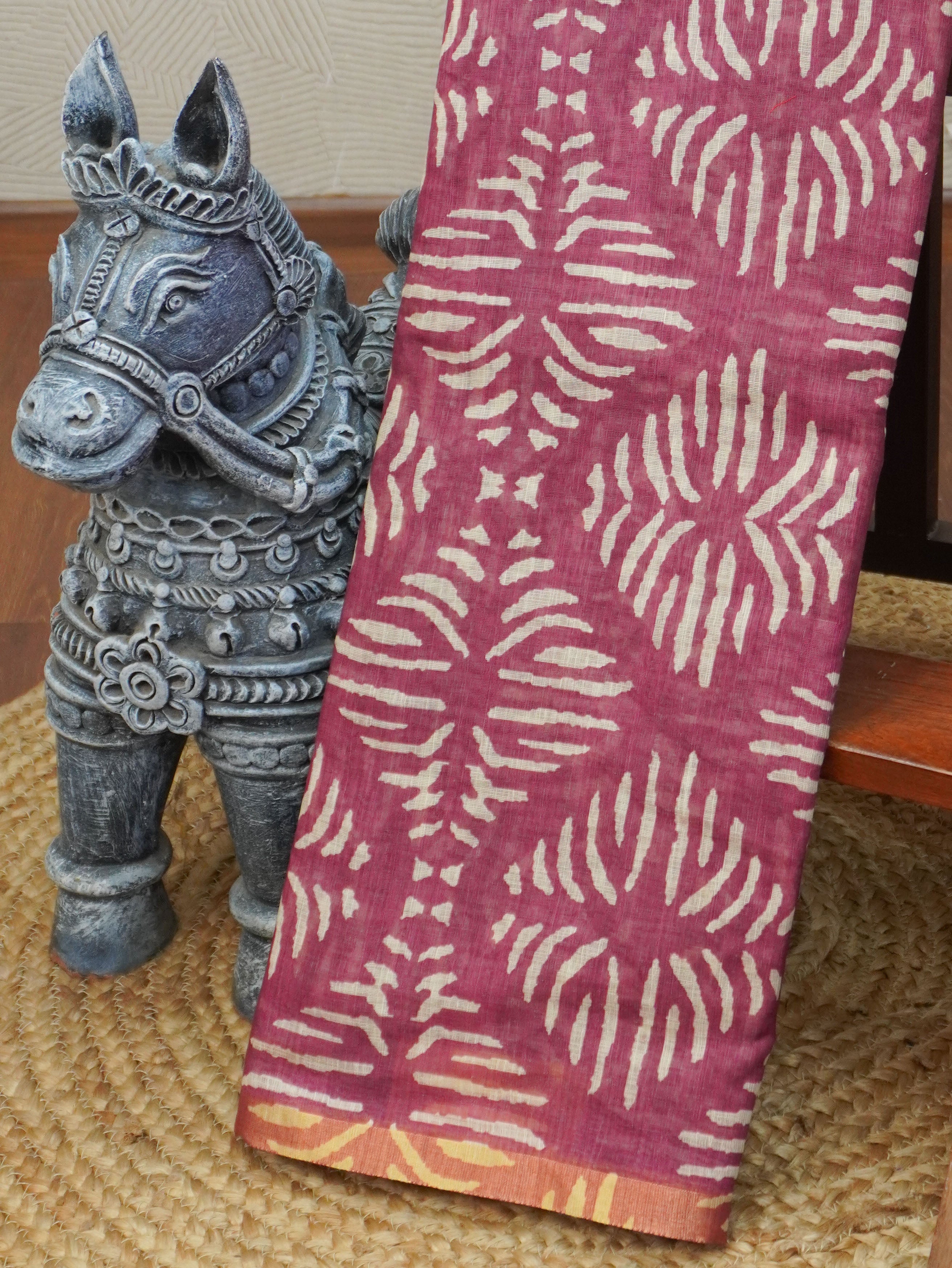 Linen Cotton Saree | TTDS3350