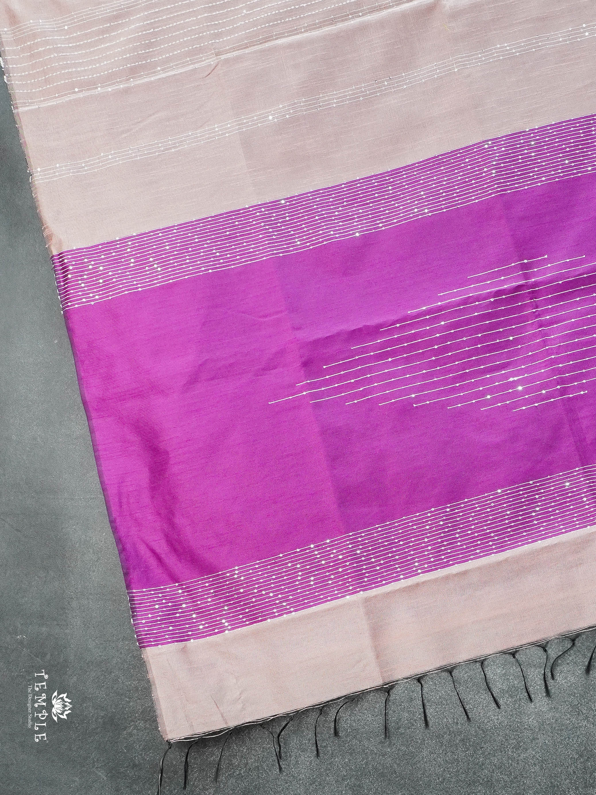 Raw Silk Saree with sequins Work | TTDS2100