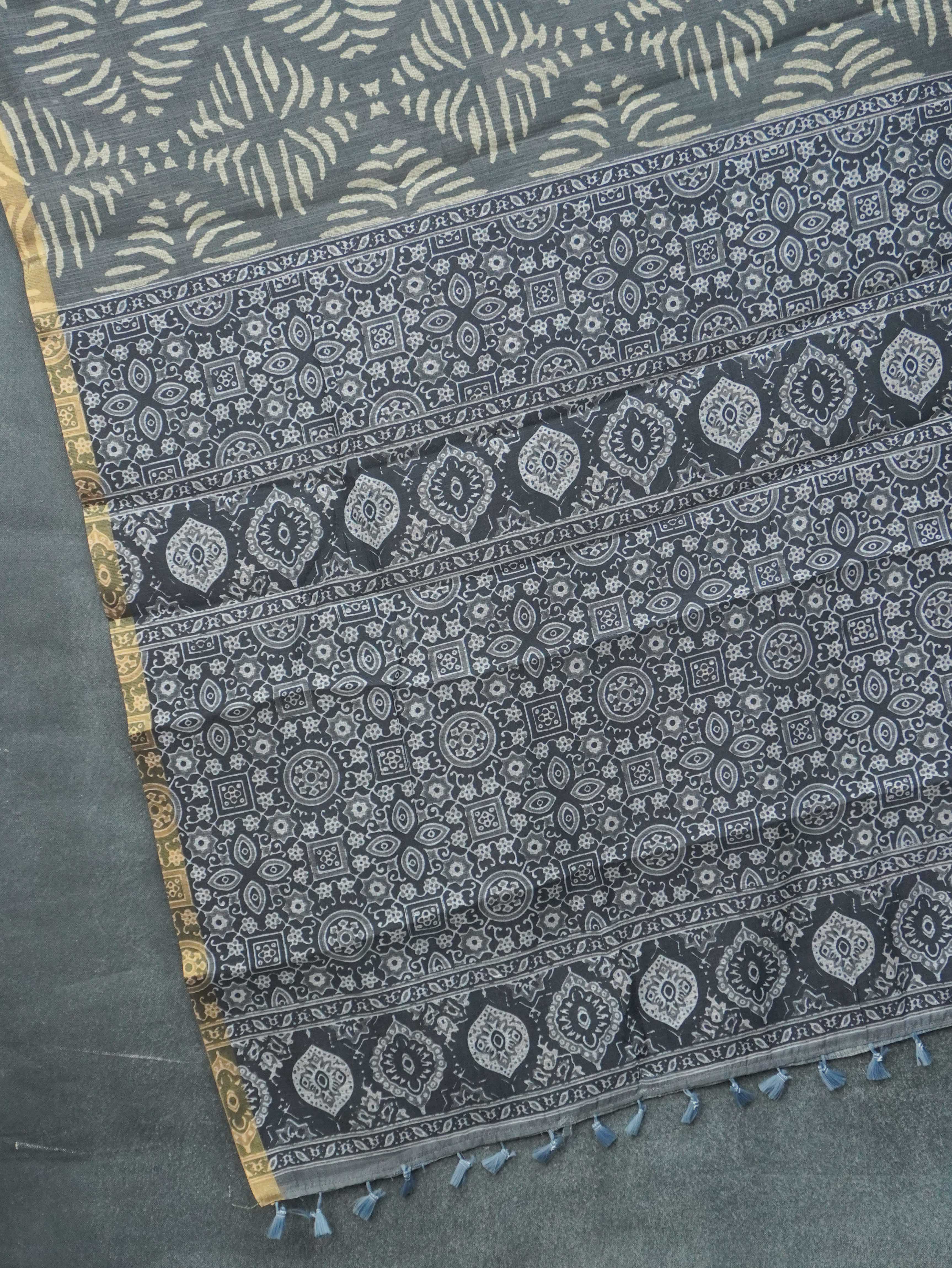 Linen Cotton Saree | TTDS3350