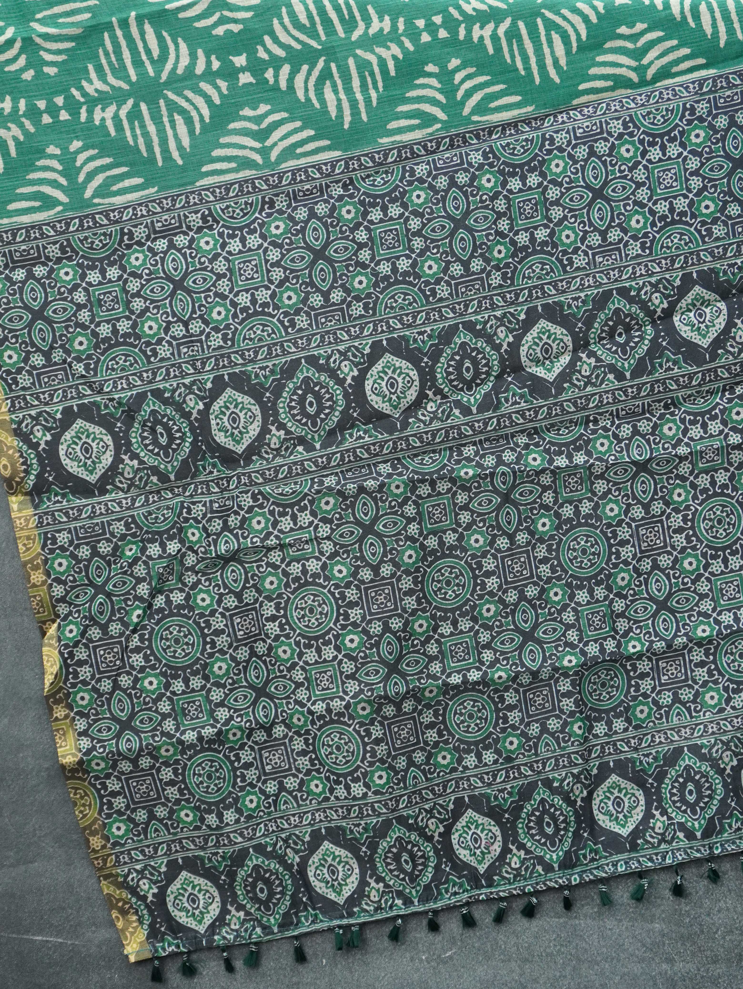 Linen Cotton Saree | TTDS3350