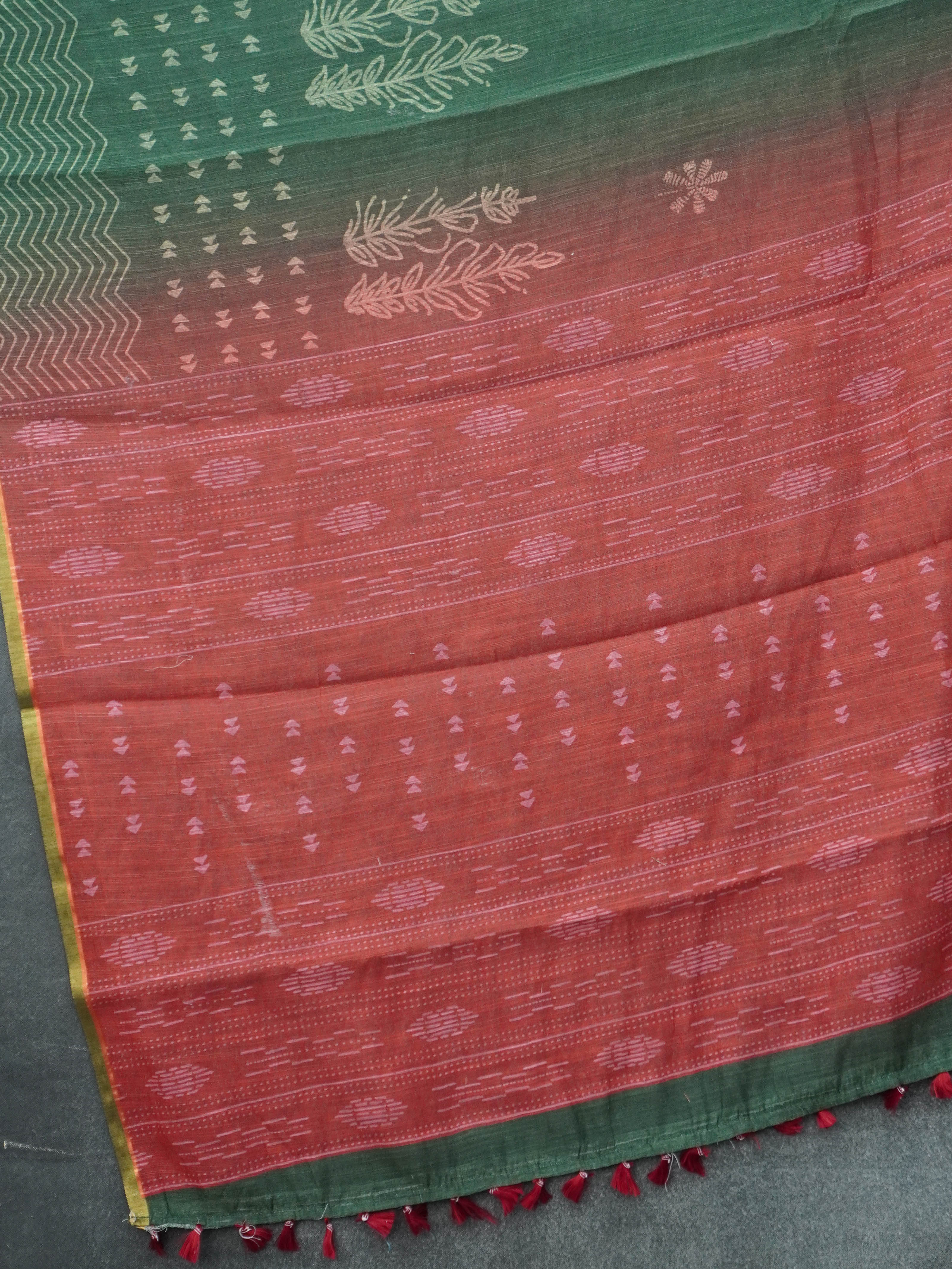 Linen Cotton Saree | TTDS3355