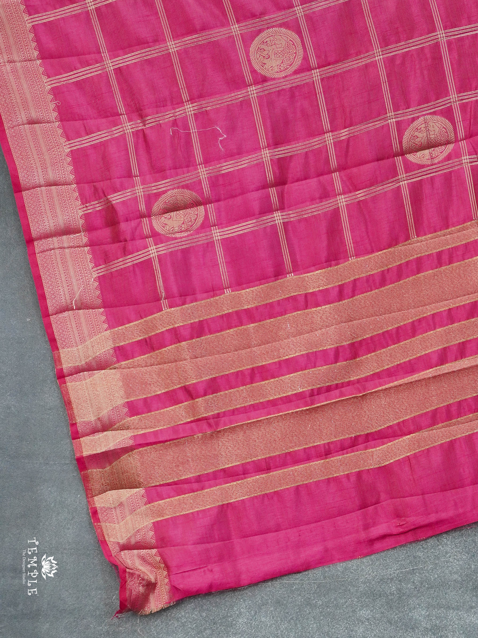 Vintage Kanchipuram Sarees(Rani pink) | TTDS2933