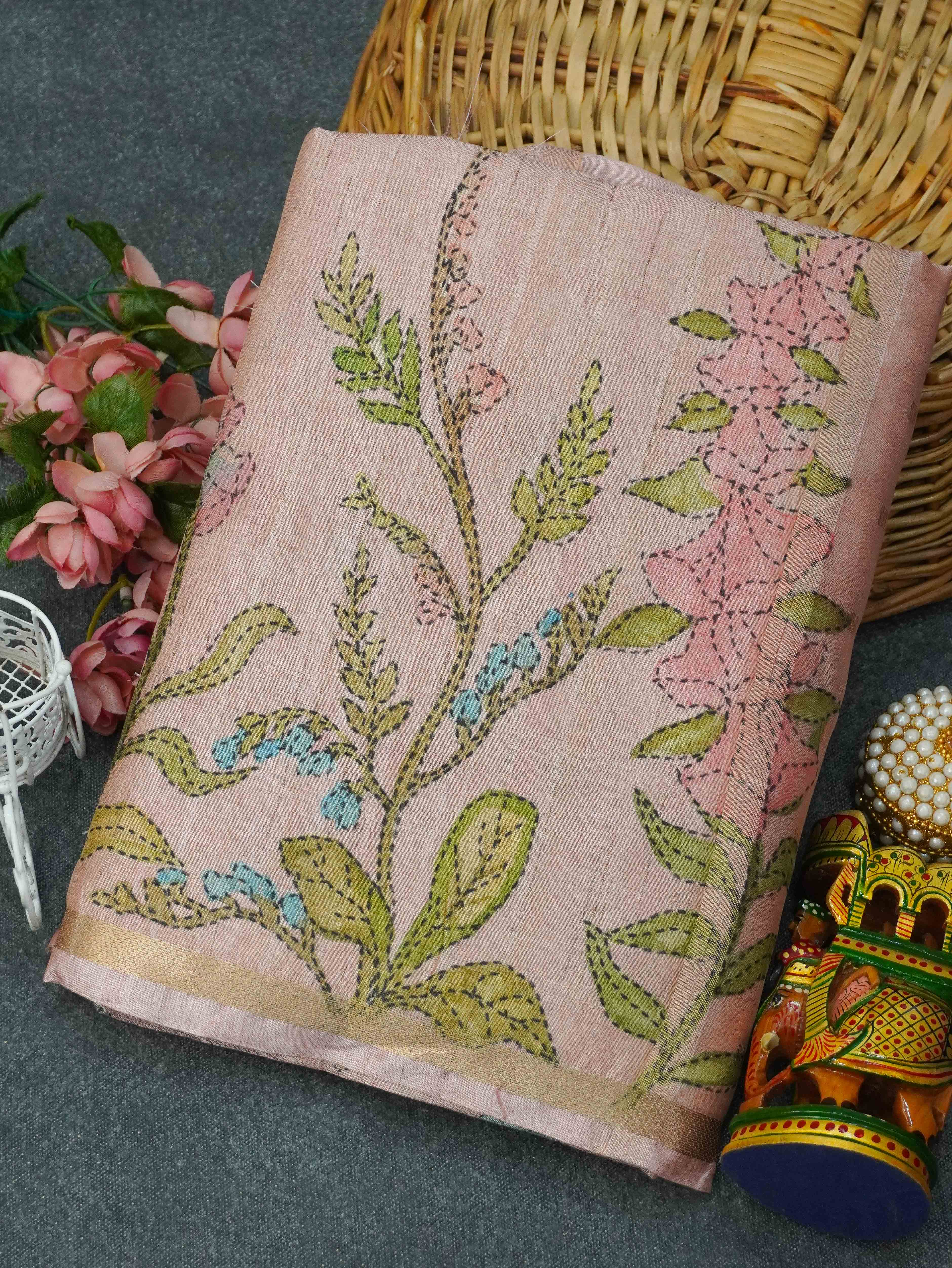 Printed Matka Saree | TTDS3367