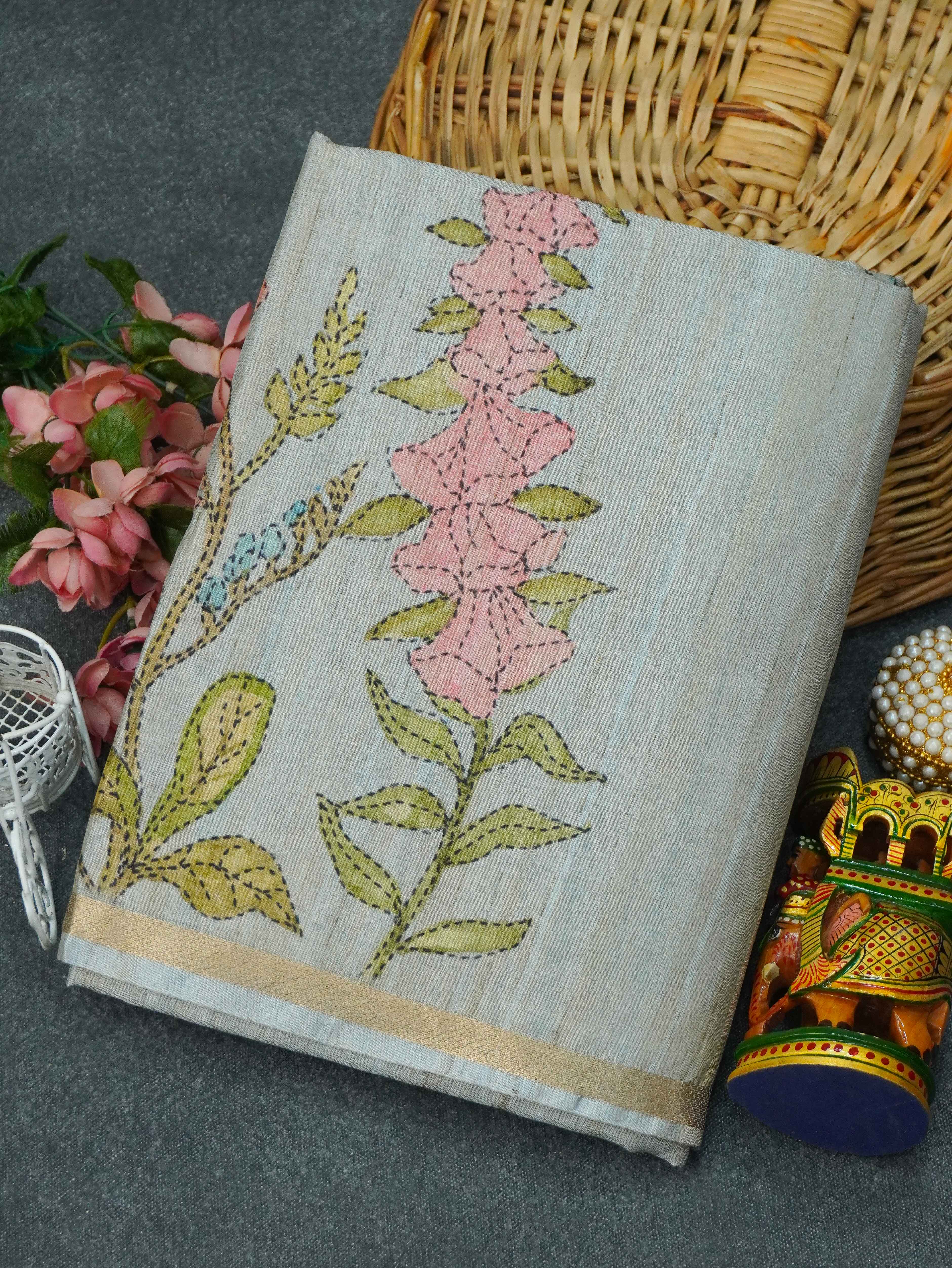 Printed Matka Saree | TTDS3367