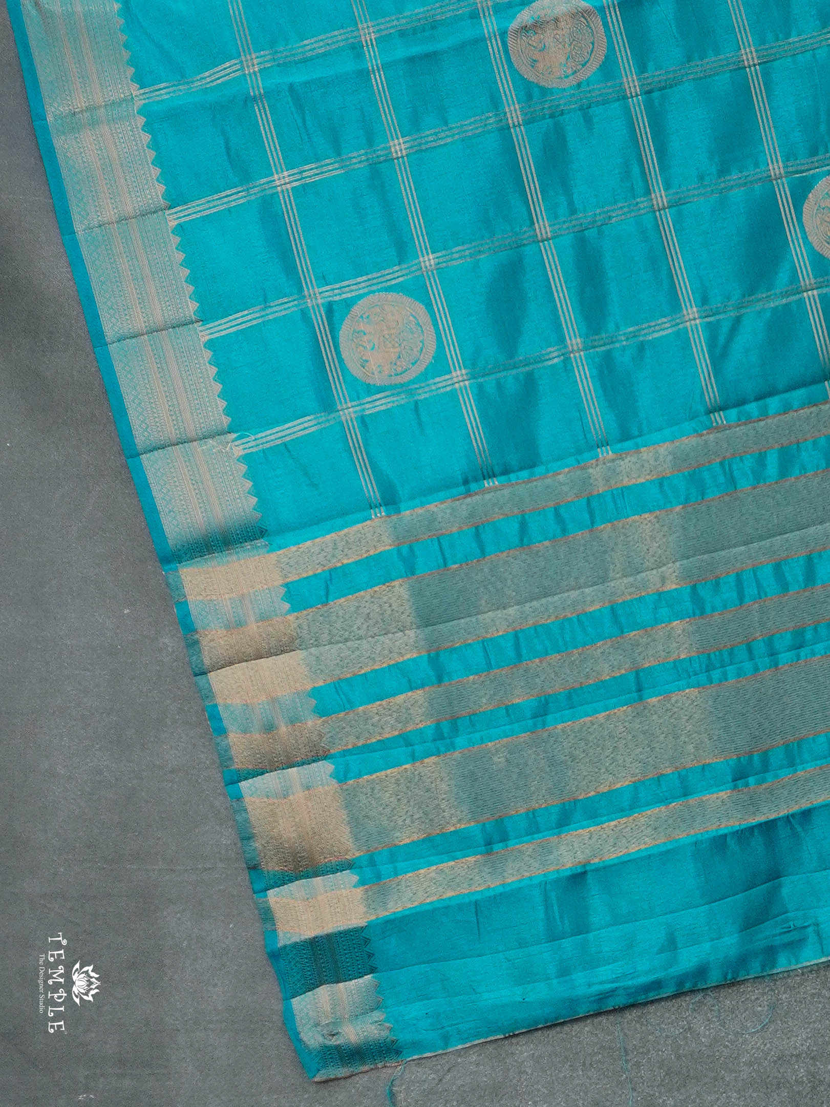 Vintage Kanchipuram Sarees(Rama Blue) | TTDS2933