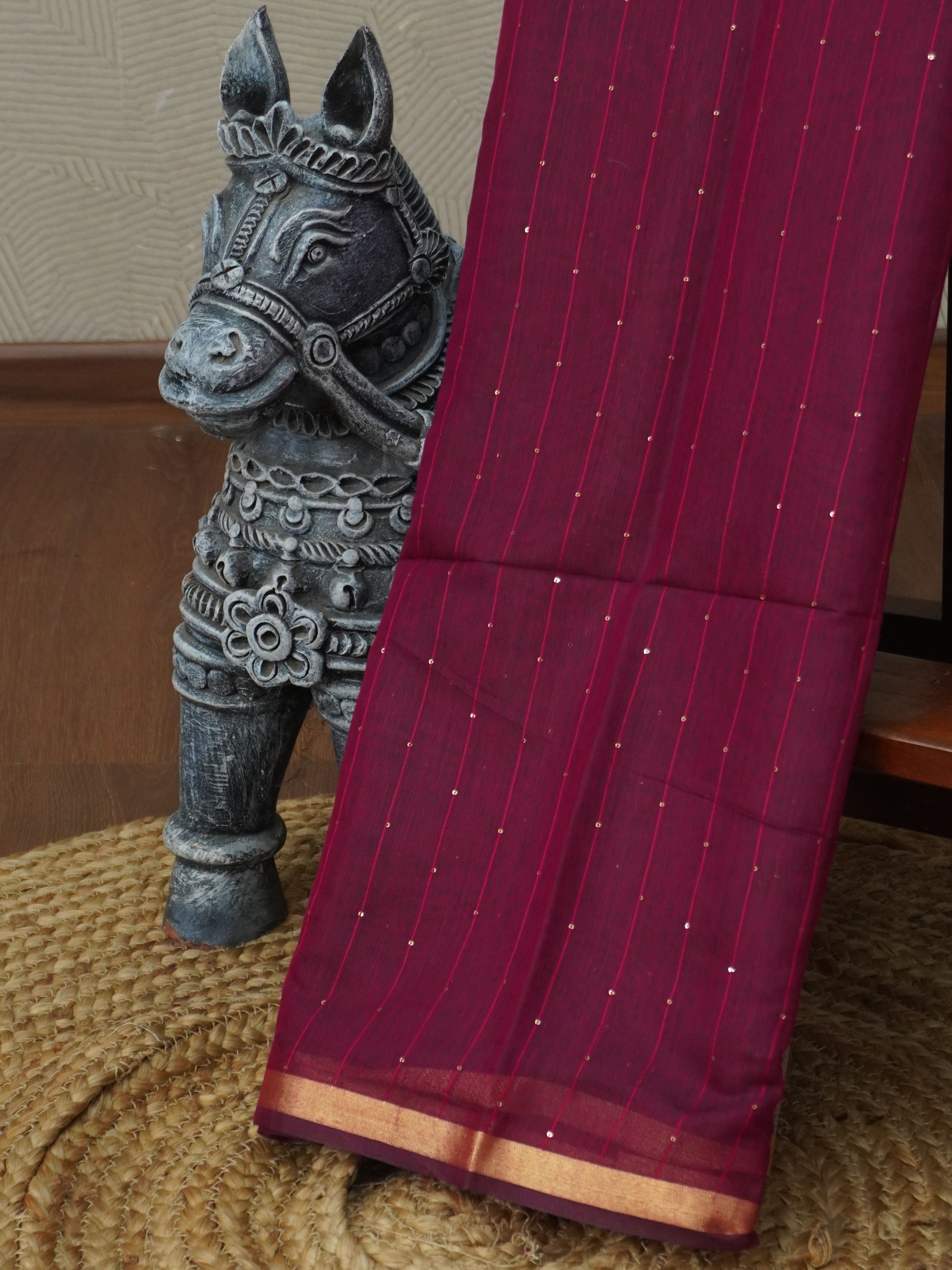 Chanderi Silk Saree | TTDS3360
