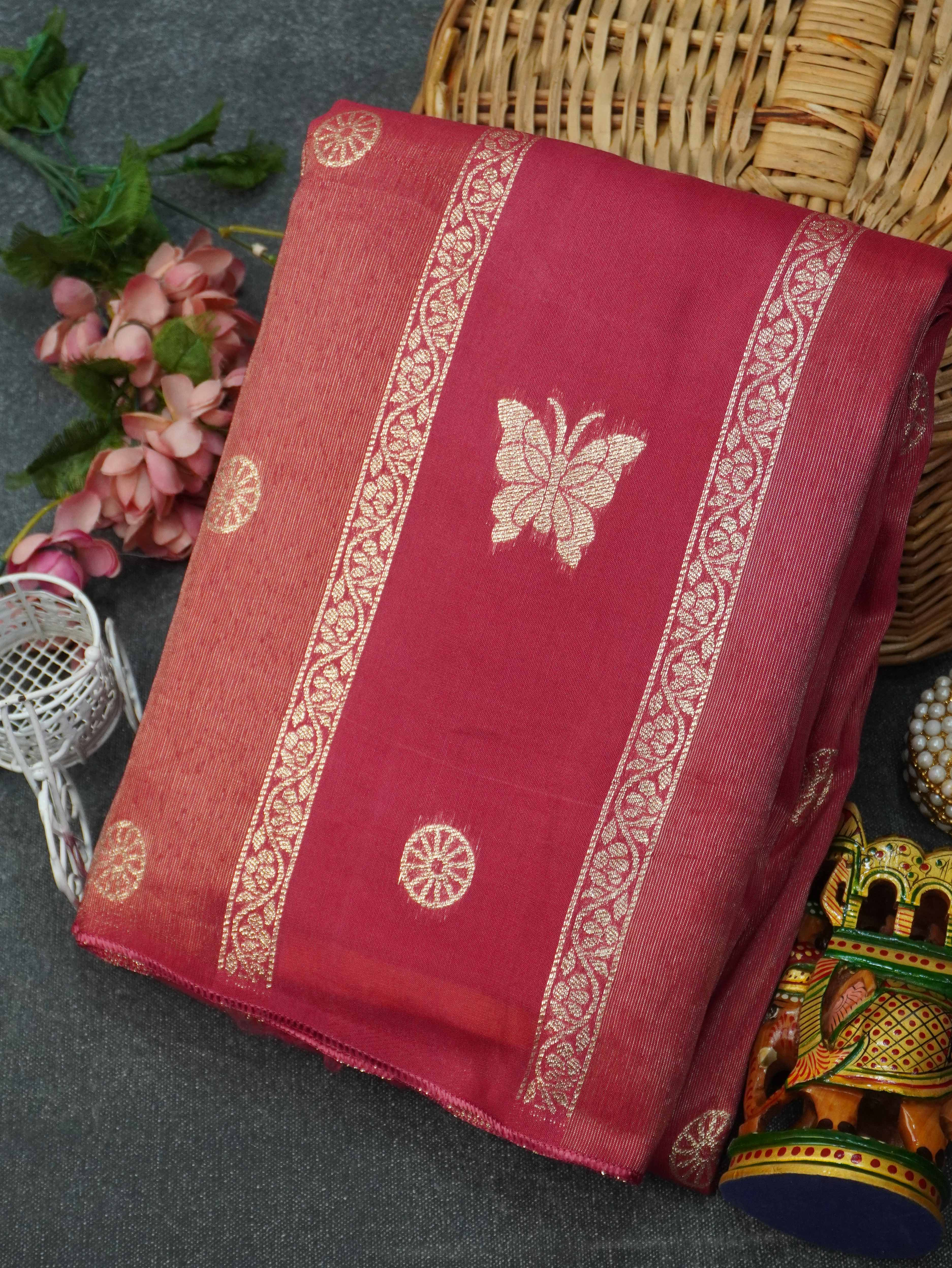 Viscose Georgette Saree | TTDS3162
