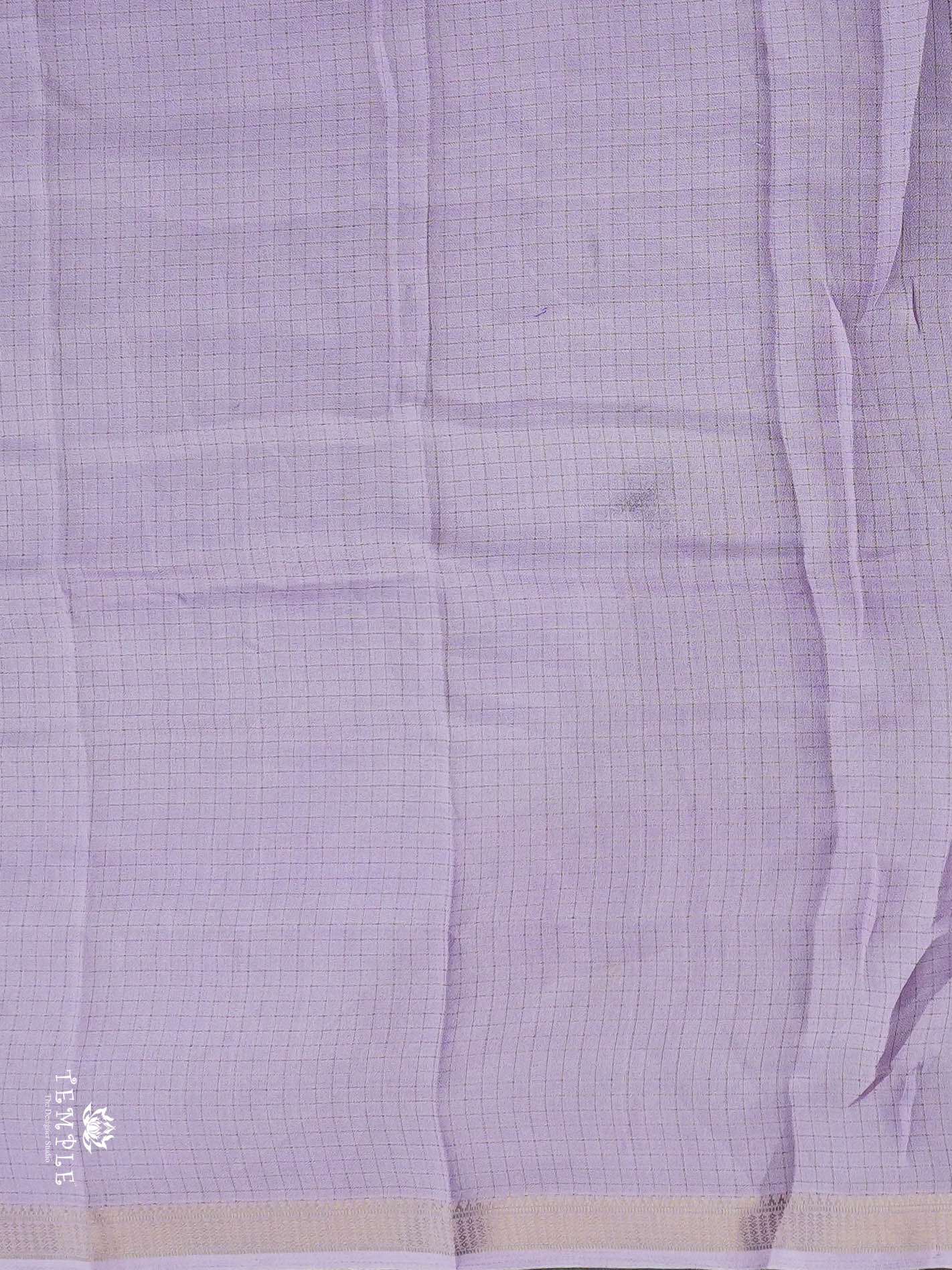 Checked Pattern Georgette Saree | TTDS2943