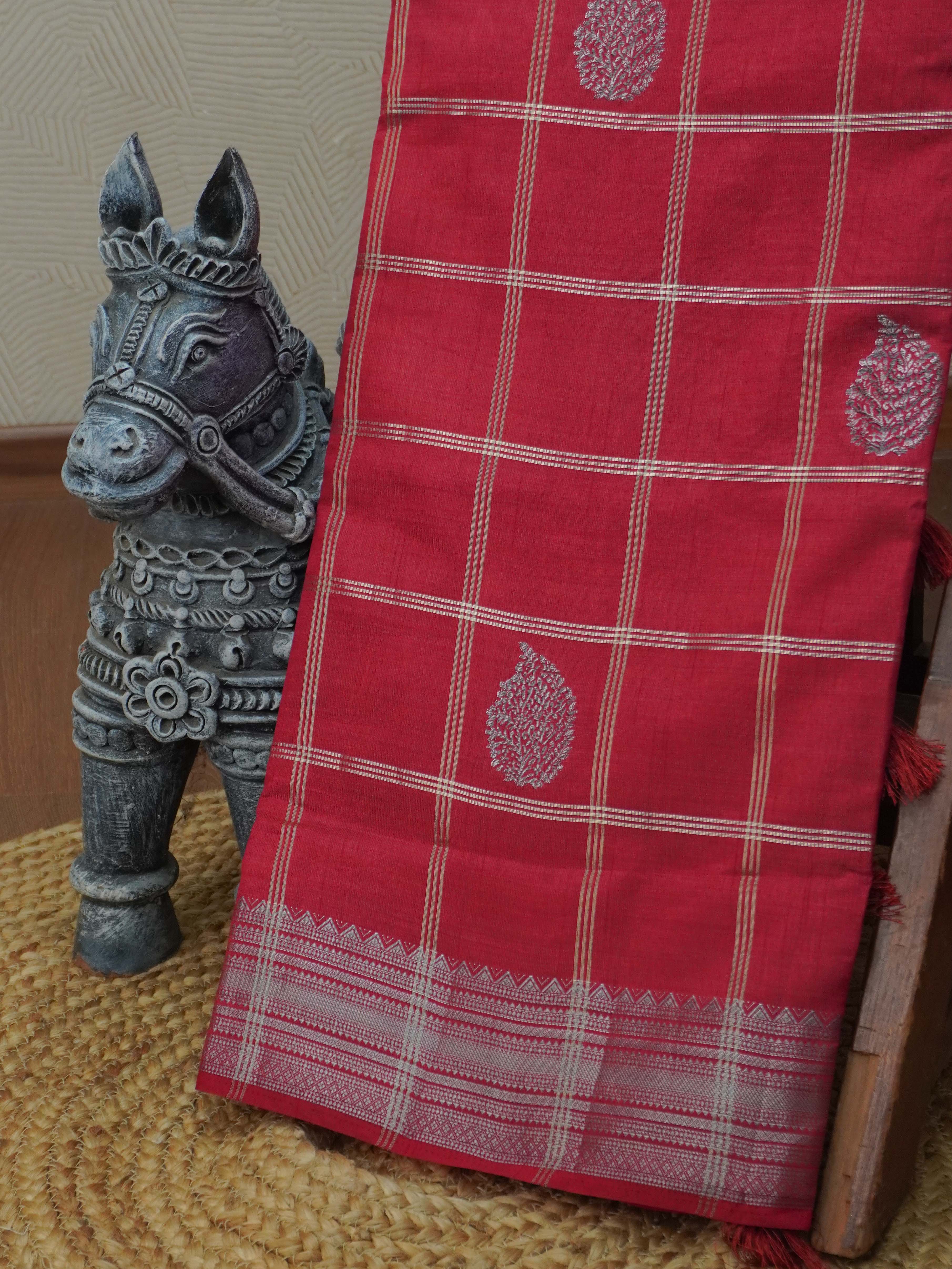 Semi Tussar Silk Saree | TTDS3363.