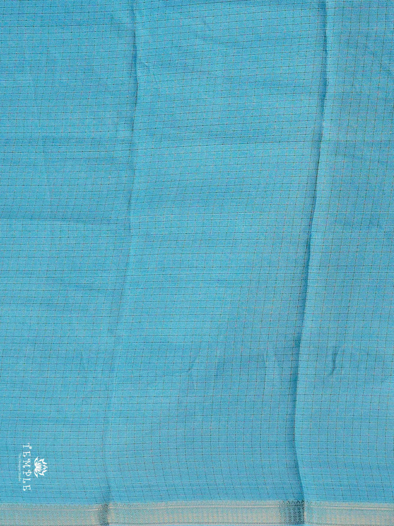 Checked Pattern Georgette Saree | TTDS2943