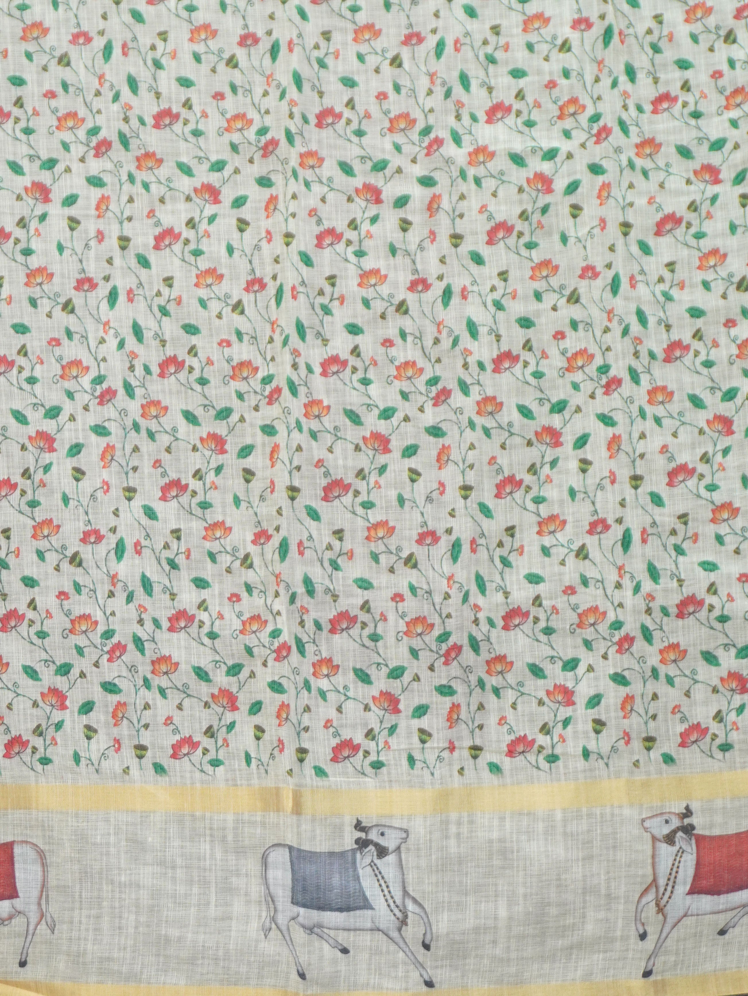 Linen Cotton Saree | TTDS3368