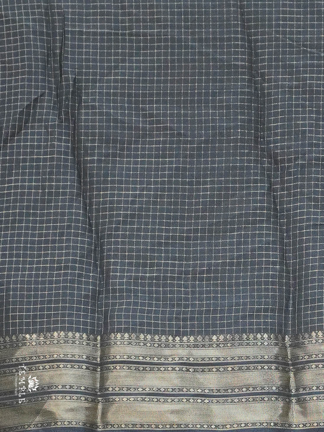 Checked Pattern Georgette Saree | TTDS2943