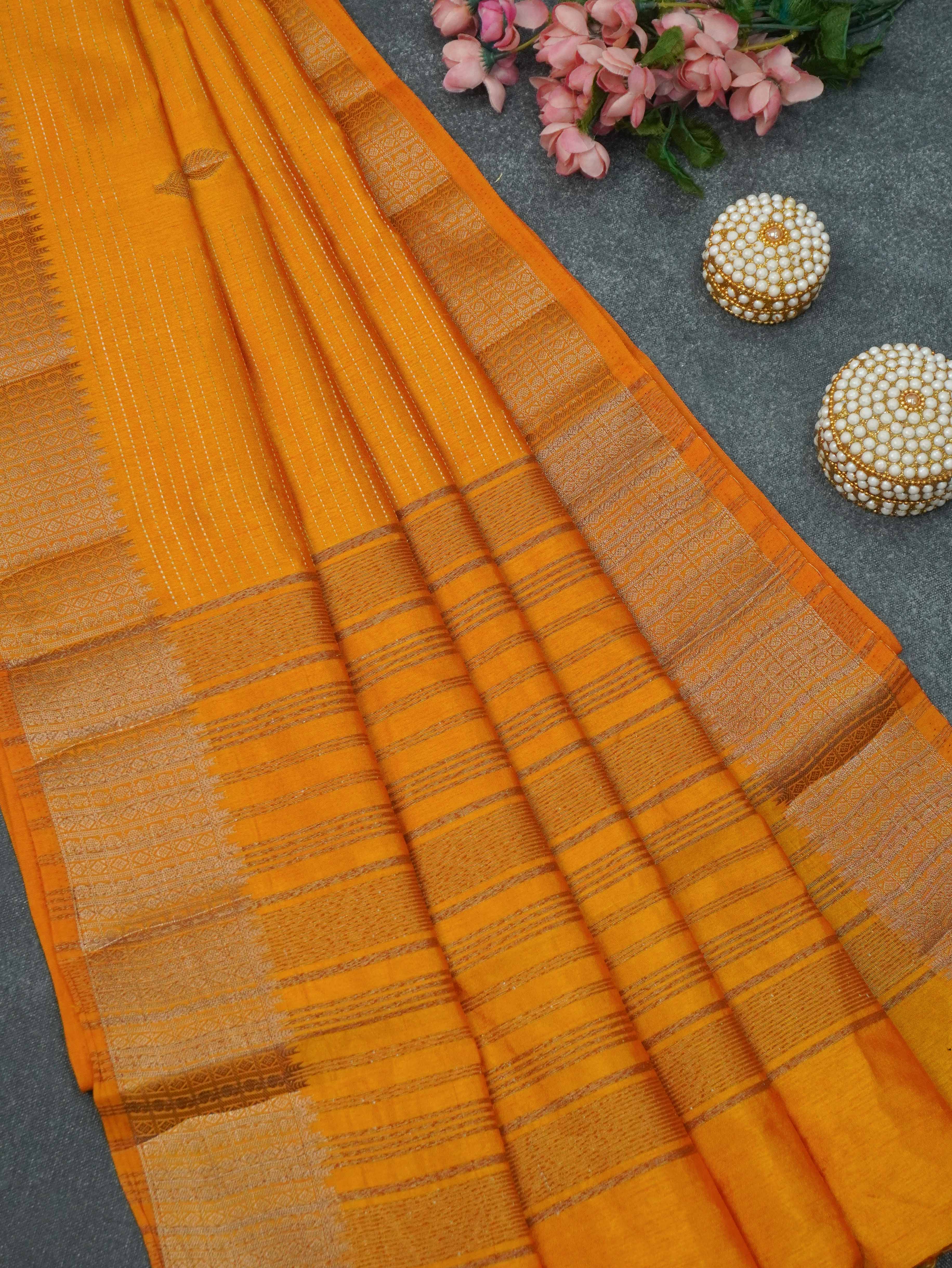 Semi Tussar Silk Saree | TTDS3369