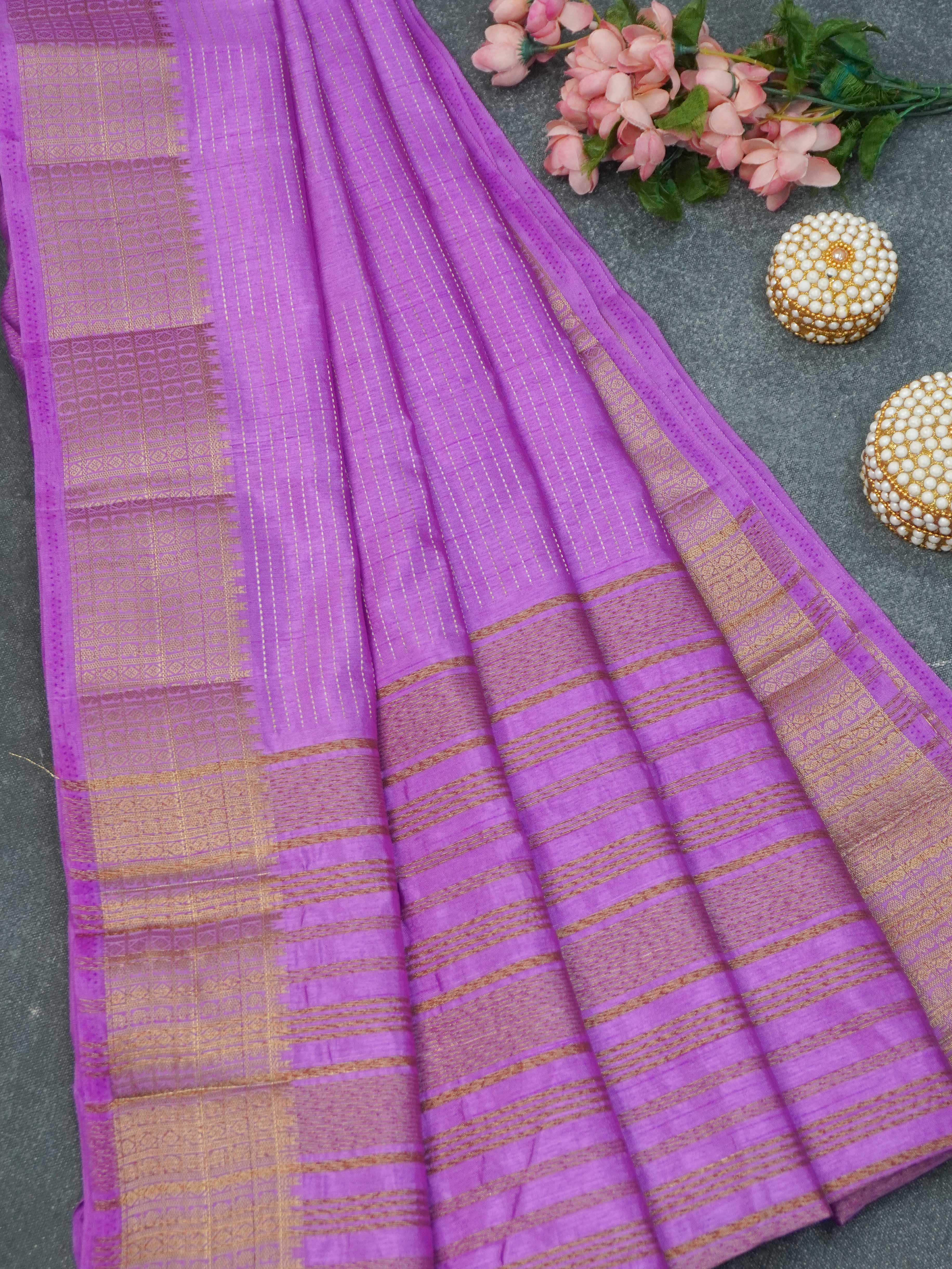 Semi Tussar Silk Saree | TTDS3369