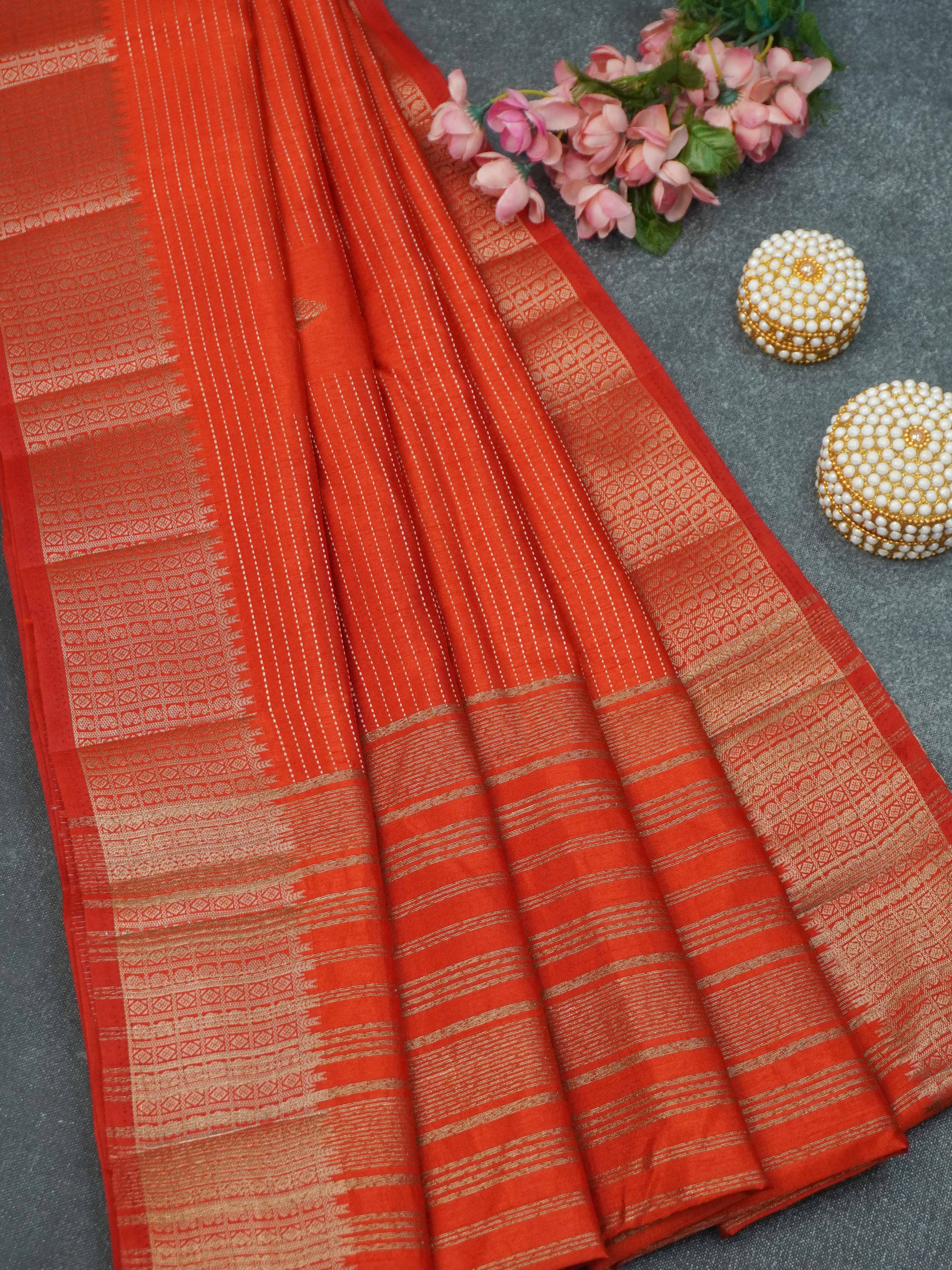 Semi Tussar Silk Saree | TTDS3369