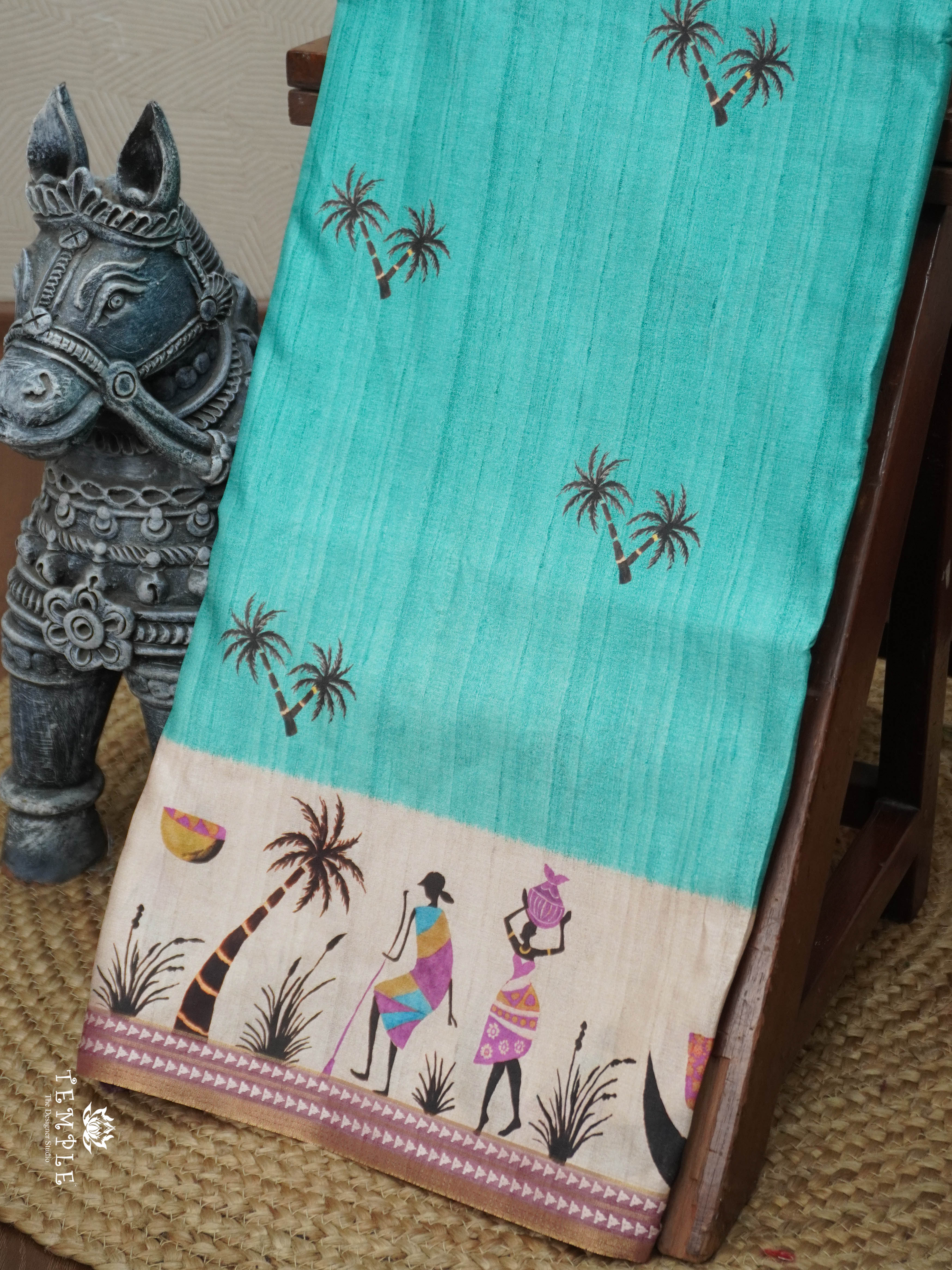 Printed Art Silk Saree | TTDS2938