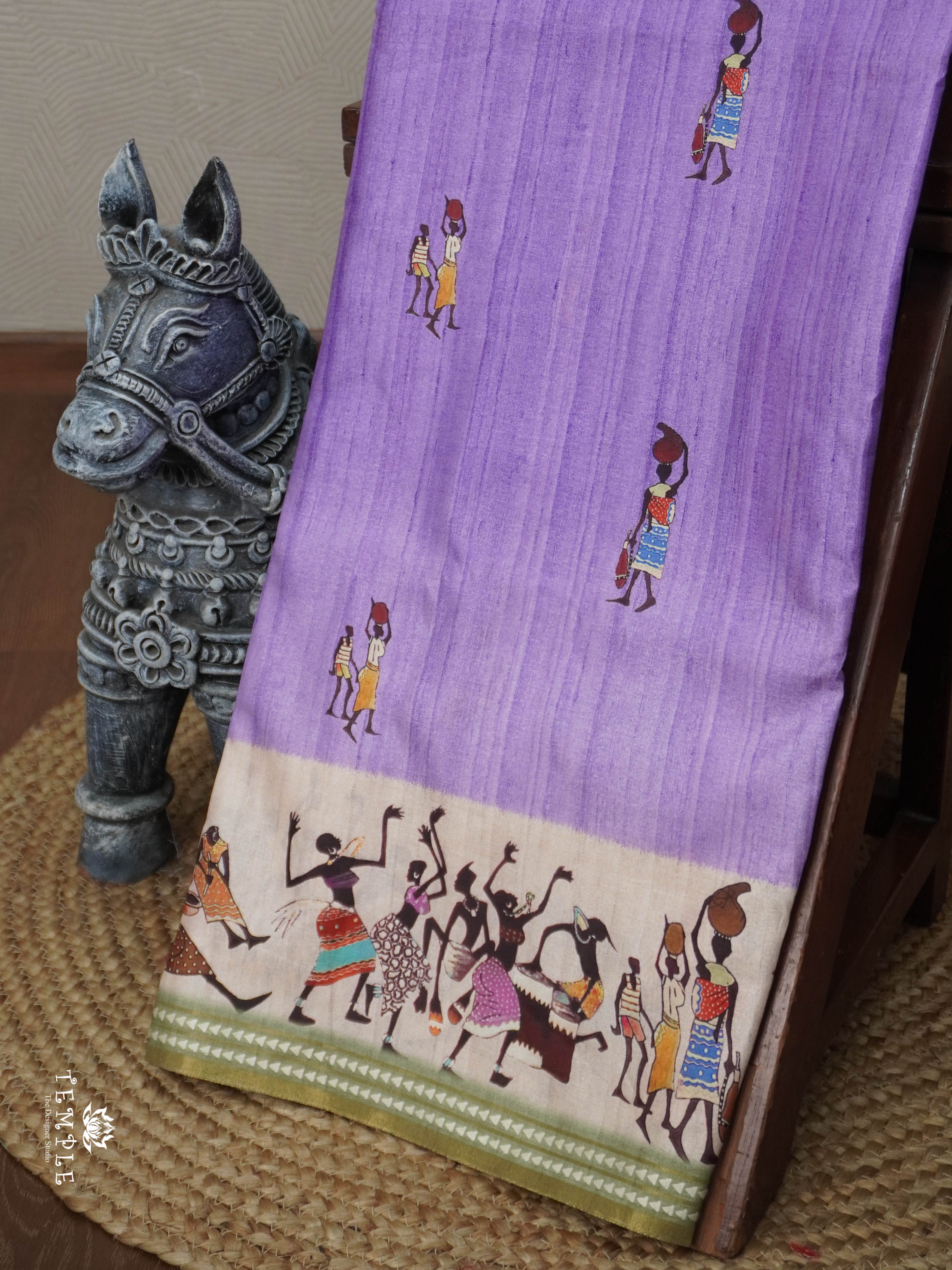 Printed Art Silk Saree | TTDS2940