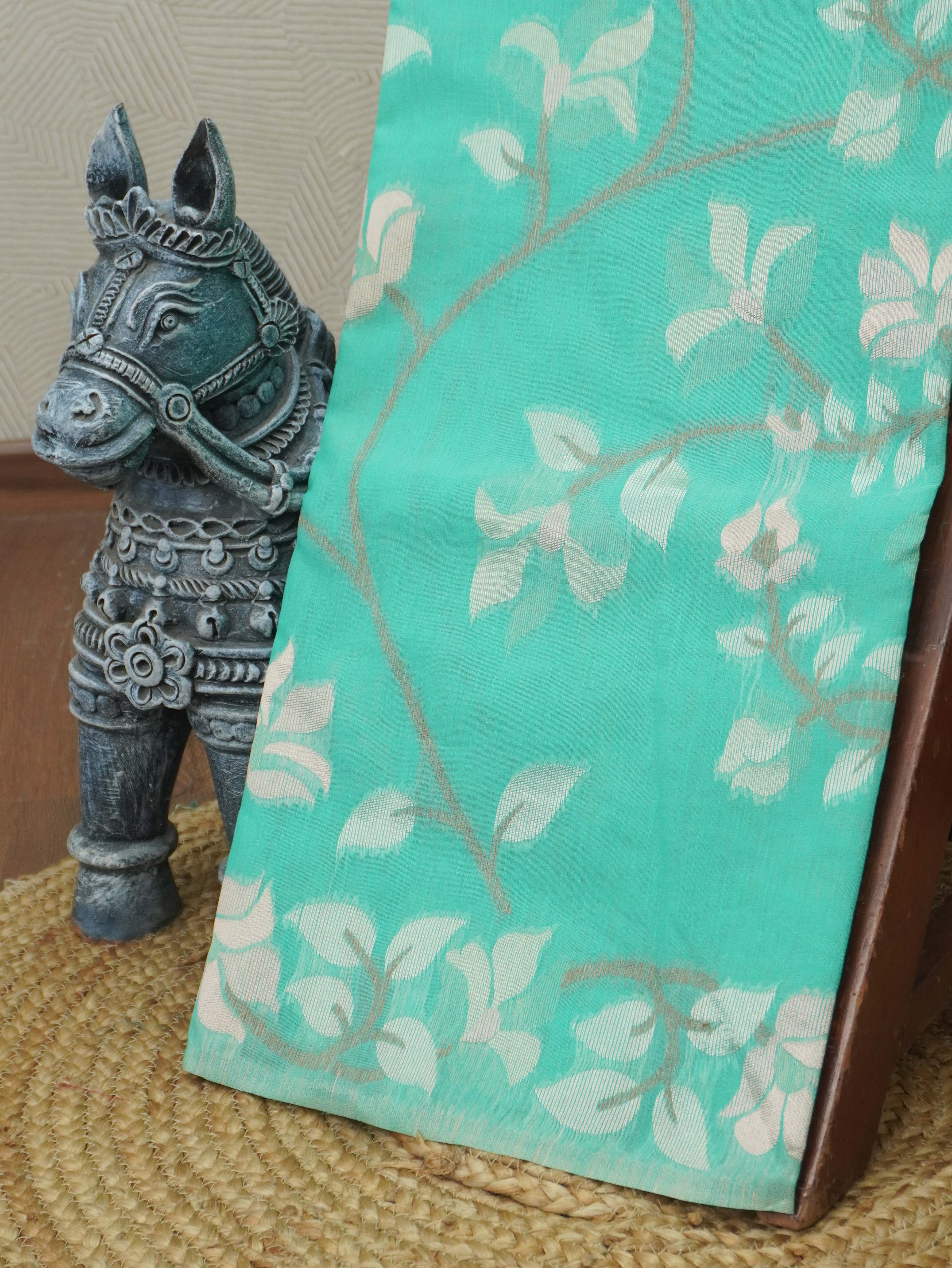 Linen Silk Saree | TTDS3372