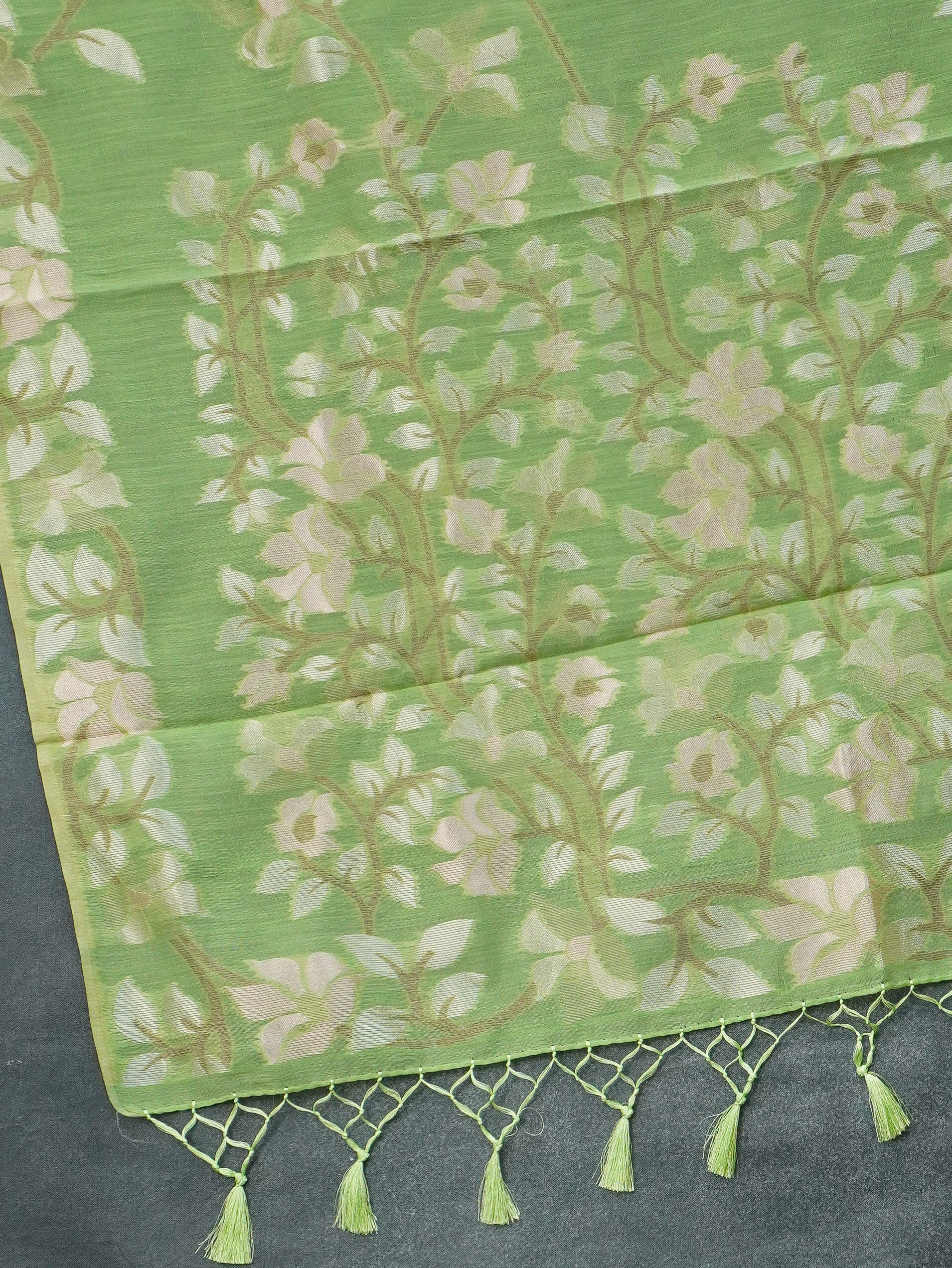 Linen Silk Saree | TTDS3372
