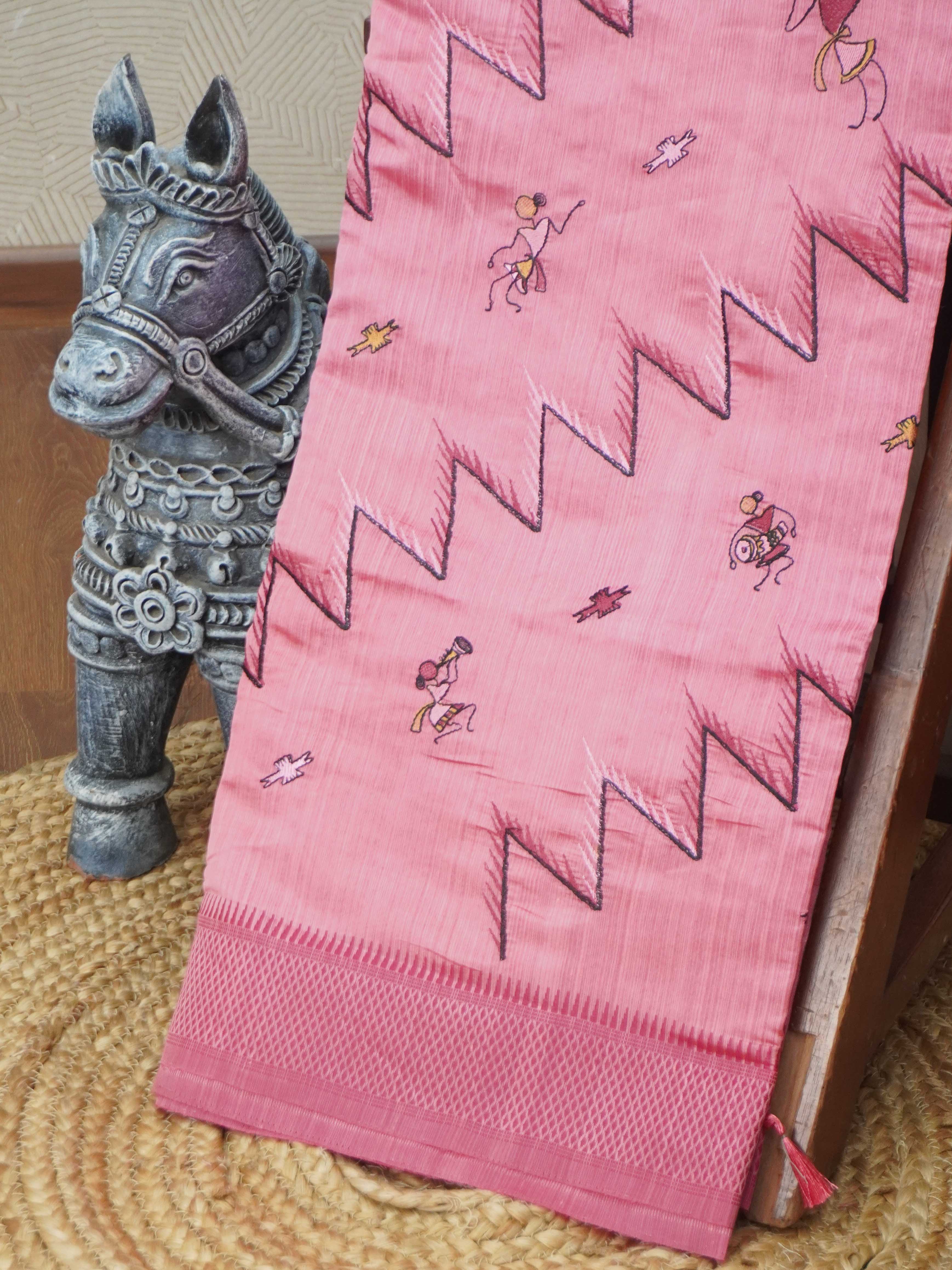 Semi Tussar Silk Saree | TTDS3377