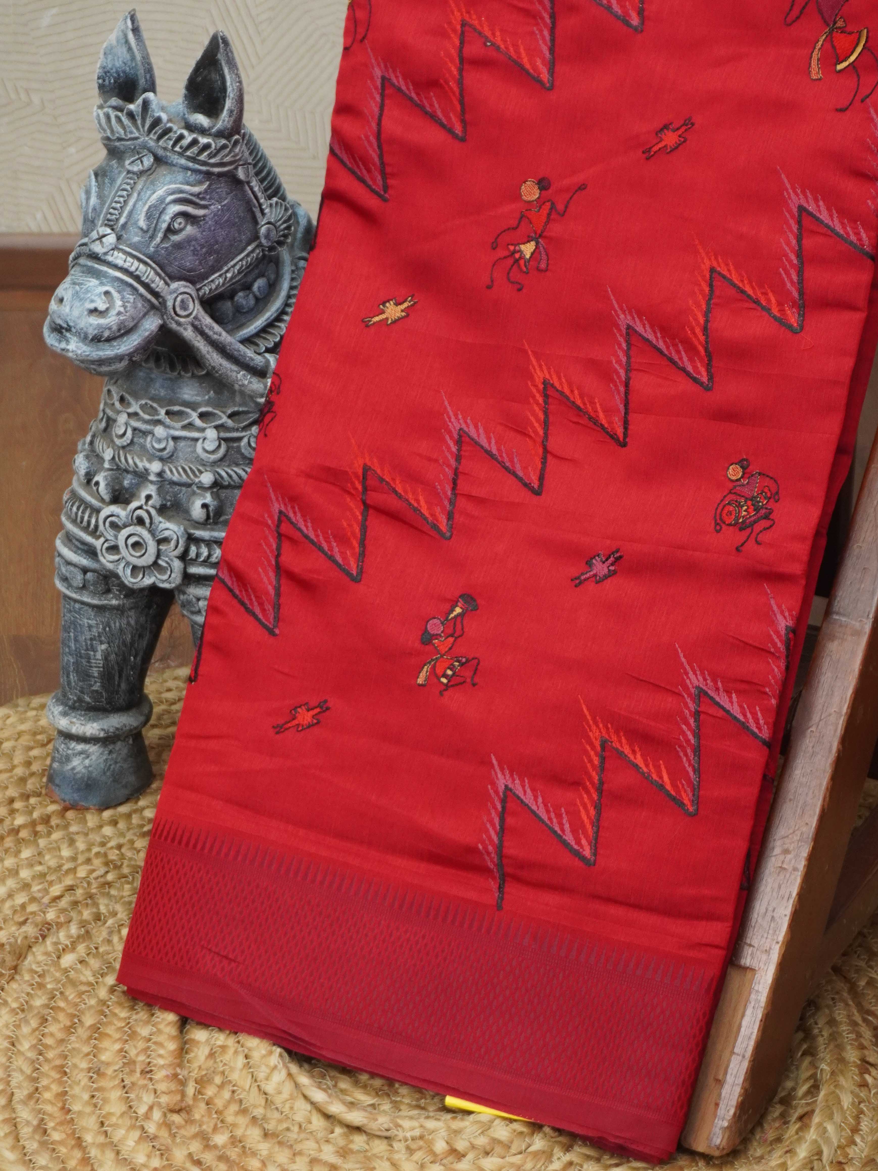Semi Tussar Silk Saree | TTDS3377