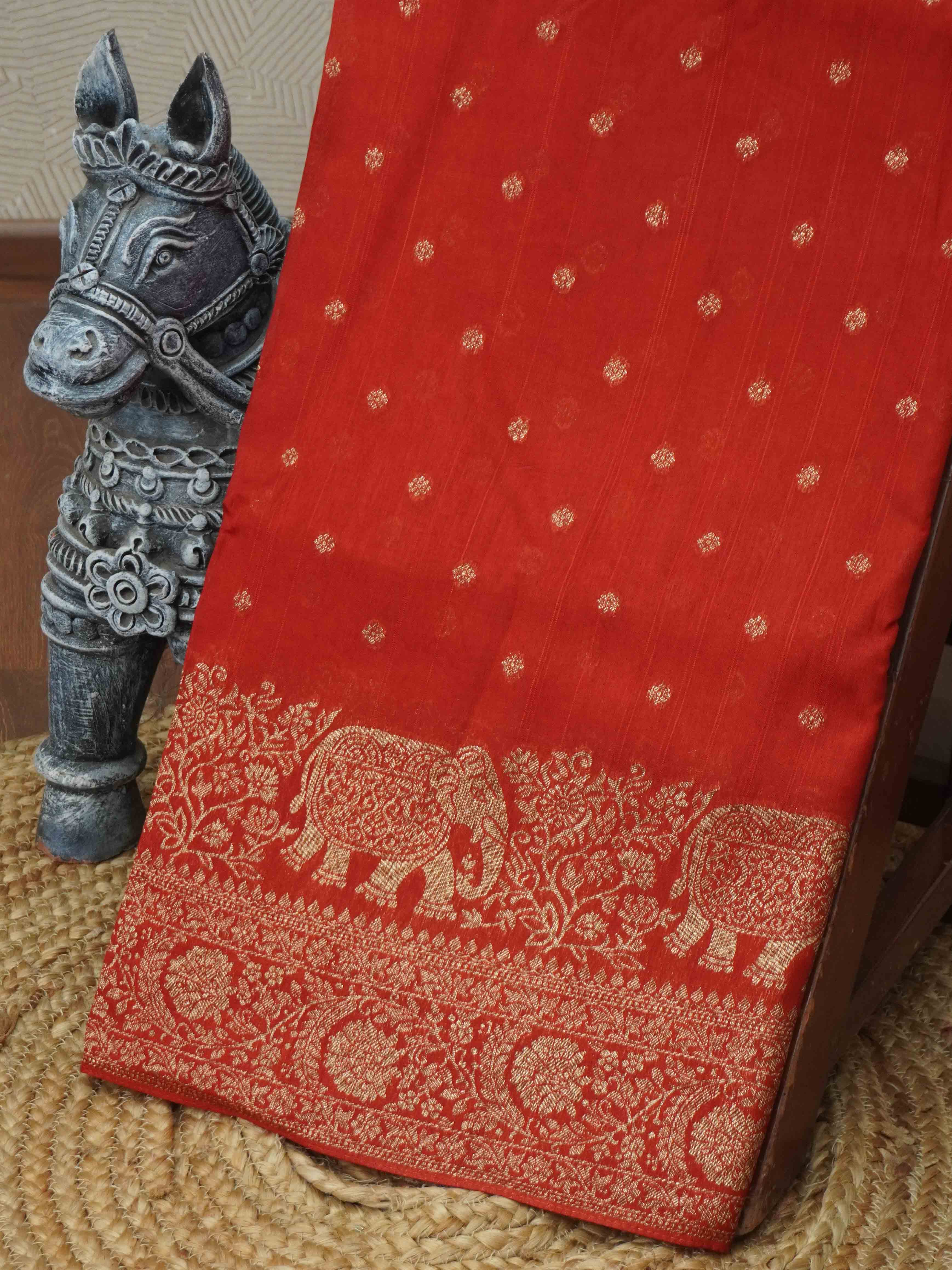 Banarasi Raw Silk Saree | TTDS3376