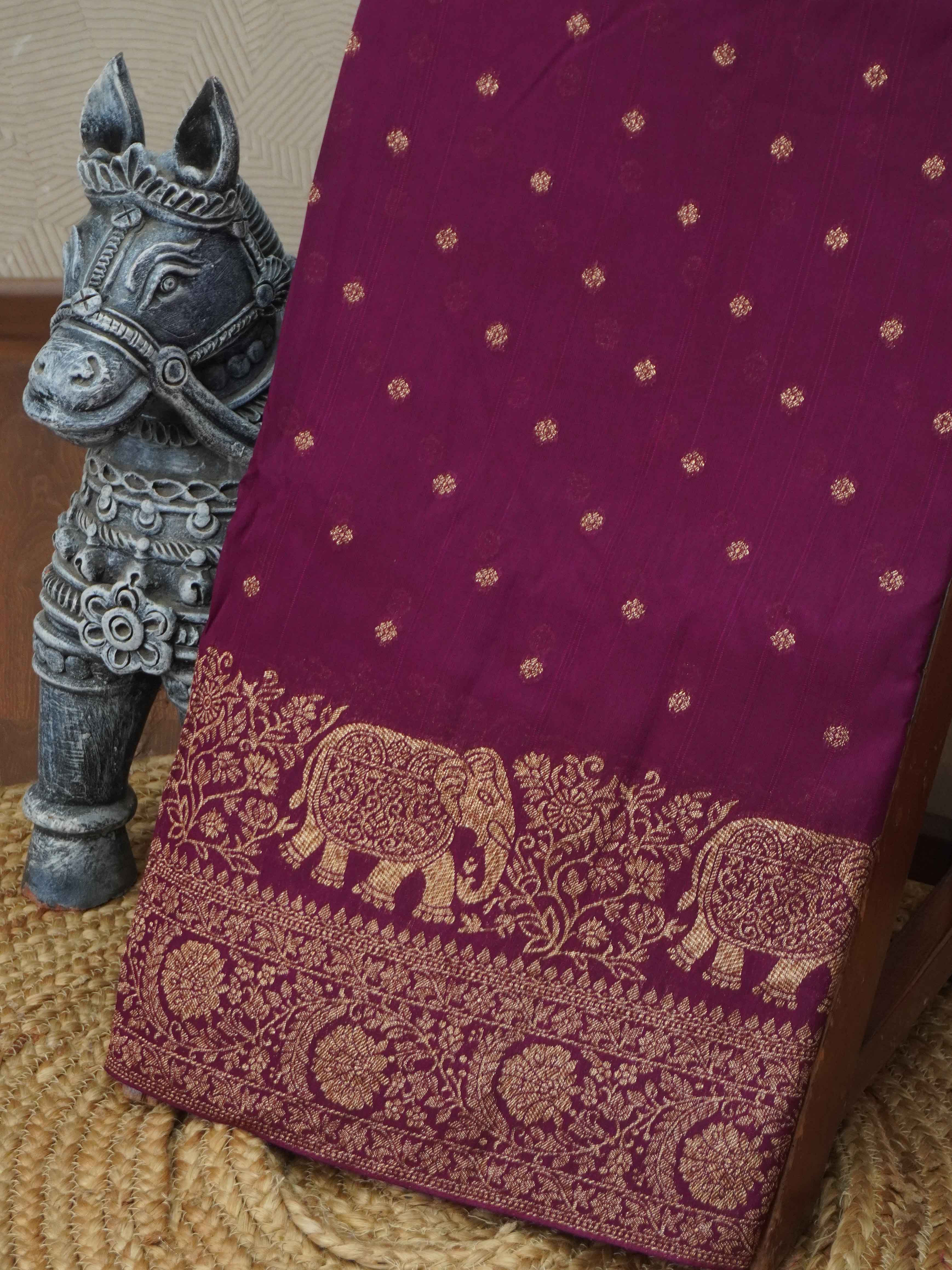 Banarasi Raw Silk Saree | TTDS3376