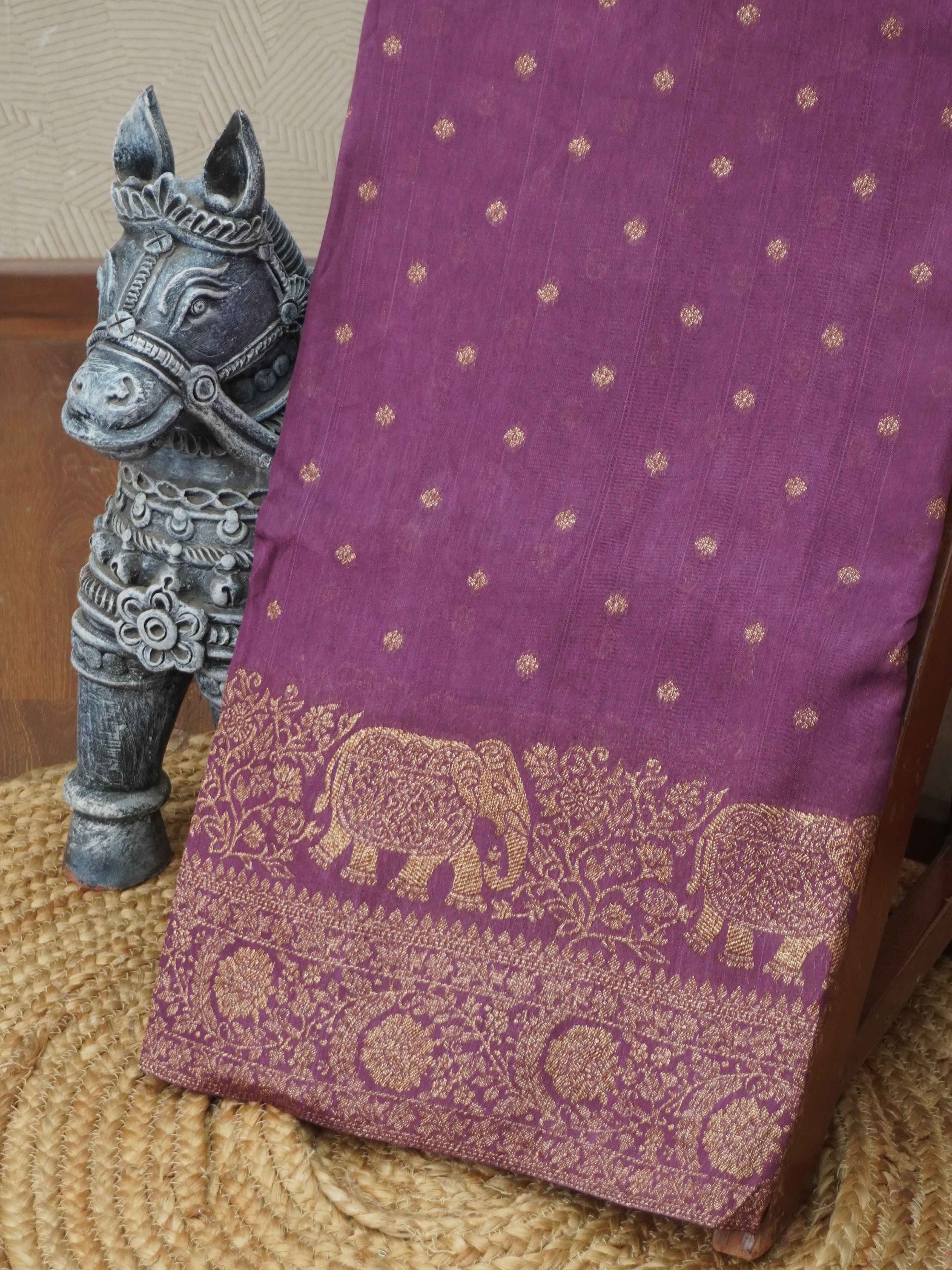 Banarasi Raw Silk Saree | TTDS3376