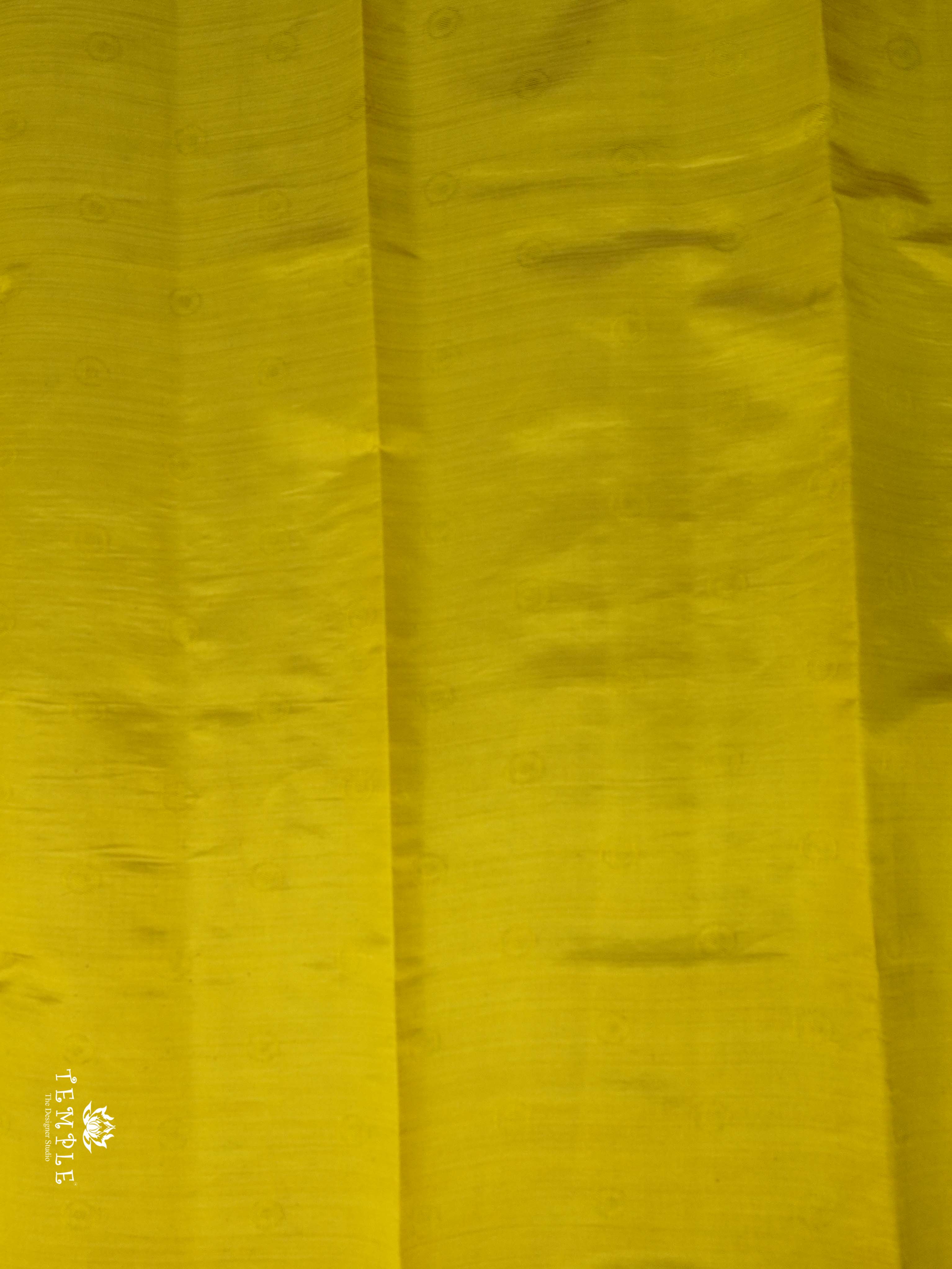 Semi Tussar Silk Saree(Yellow) | TTDS1953 | PRE BOOKING